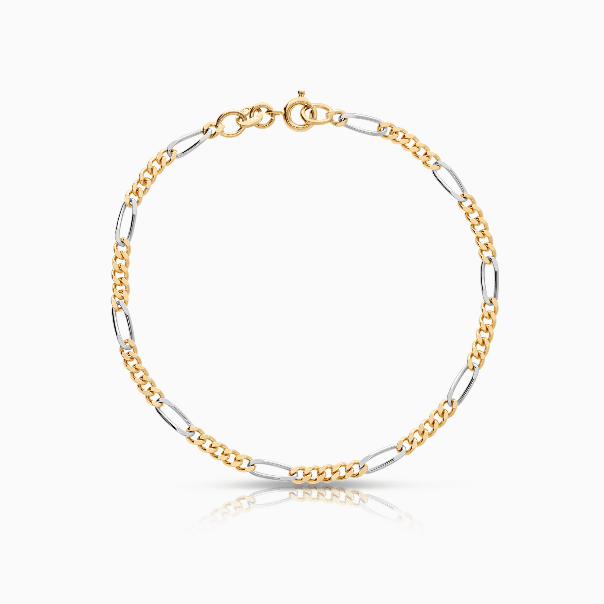 Figaro bracelet 4.50g 18K gold