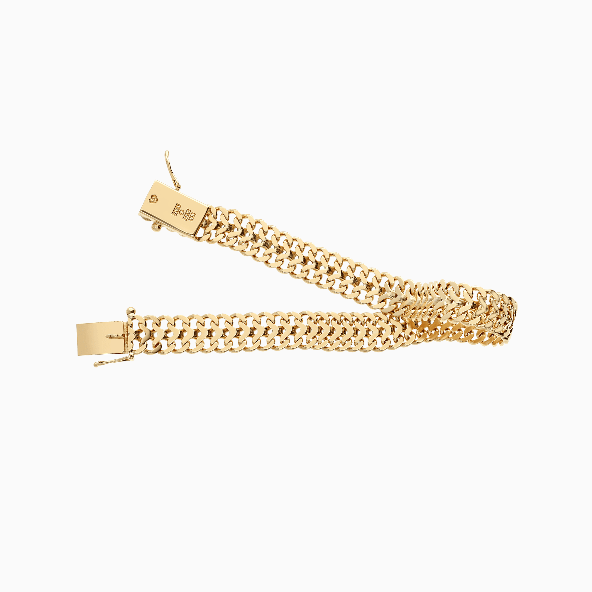 Fishbone bracelet 20.67g 18K gold