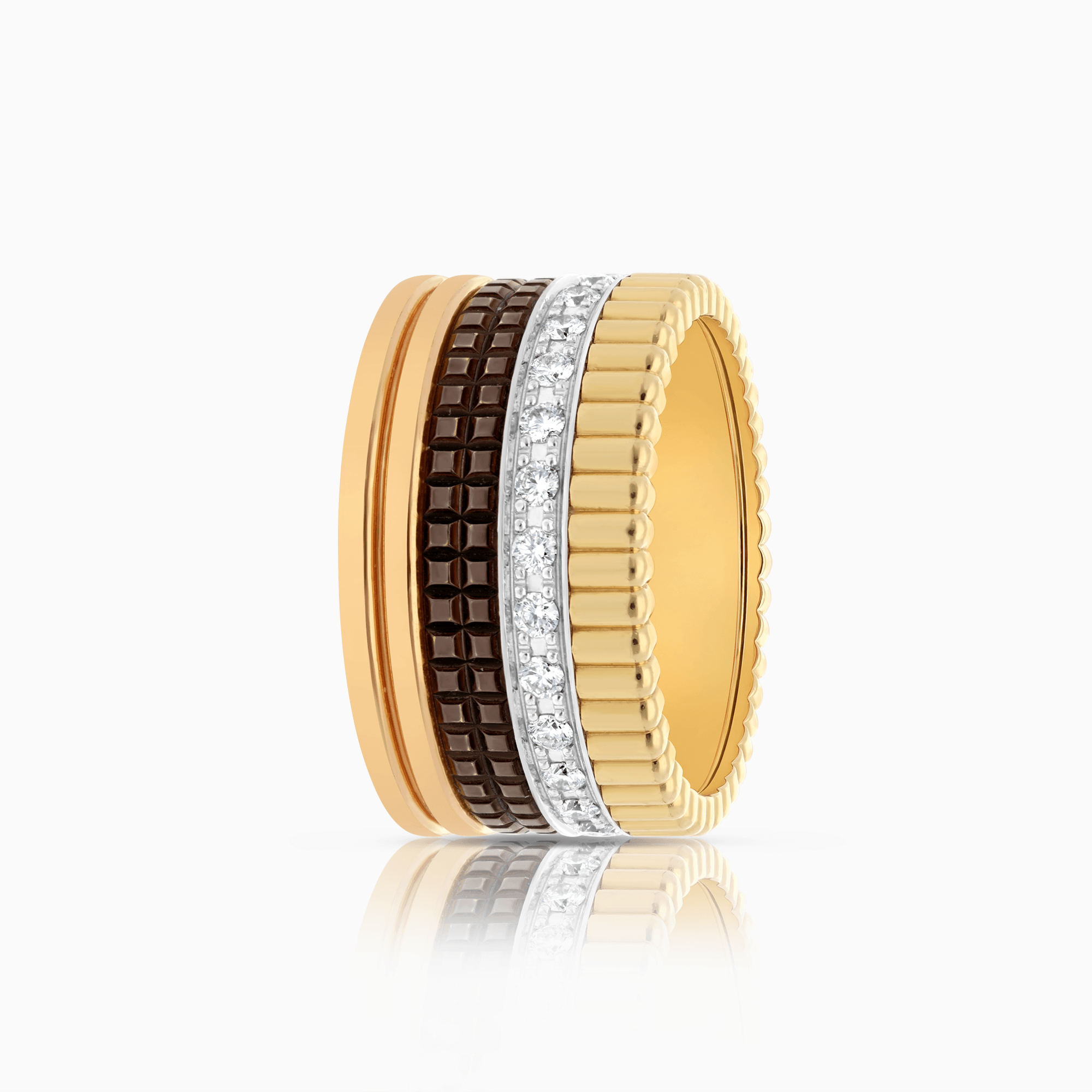 Boucheron Ring quatre diamant large 0,57ct 18K