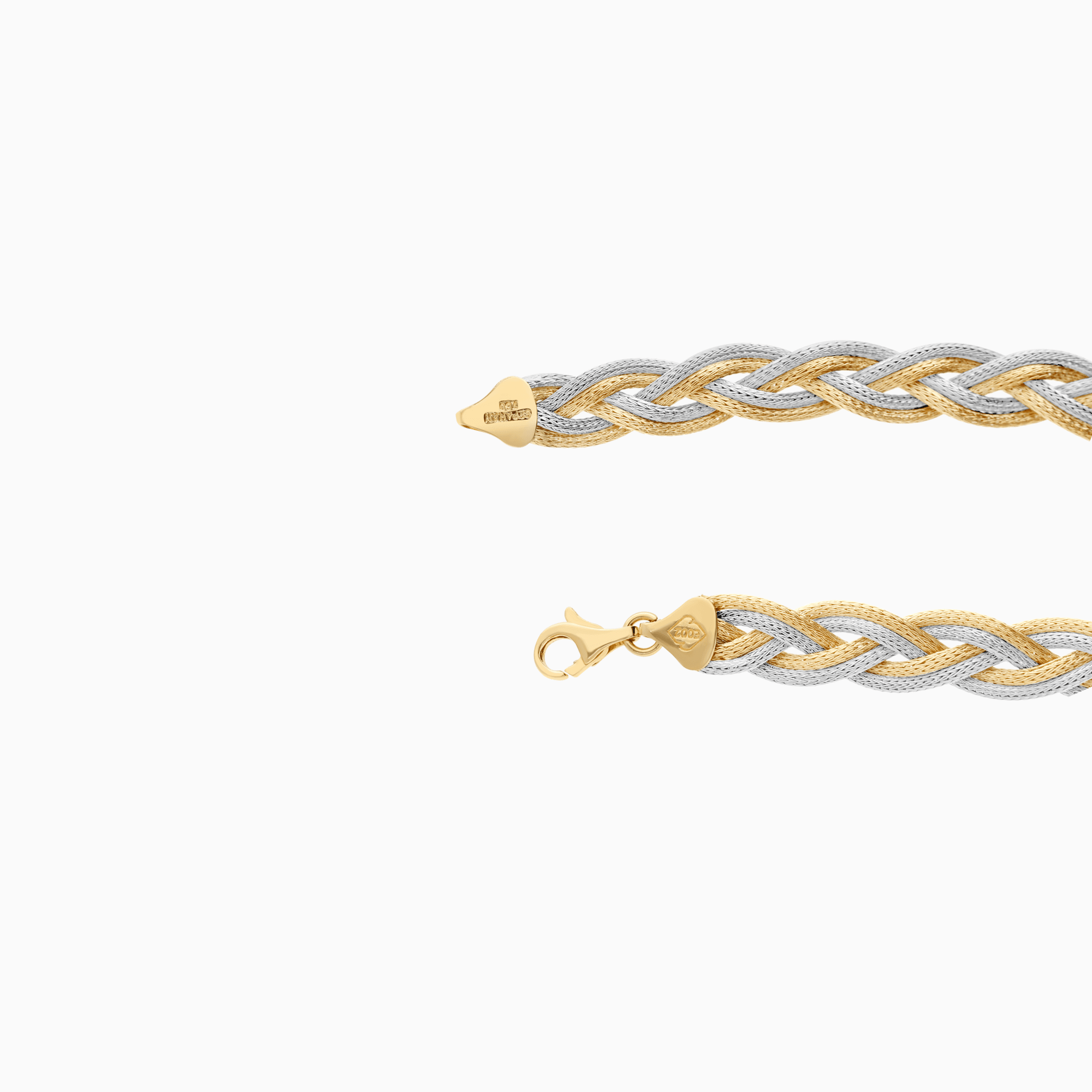 Fantasy link 33.12g 18K yellow/white gold