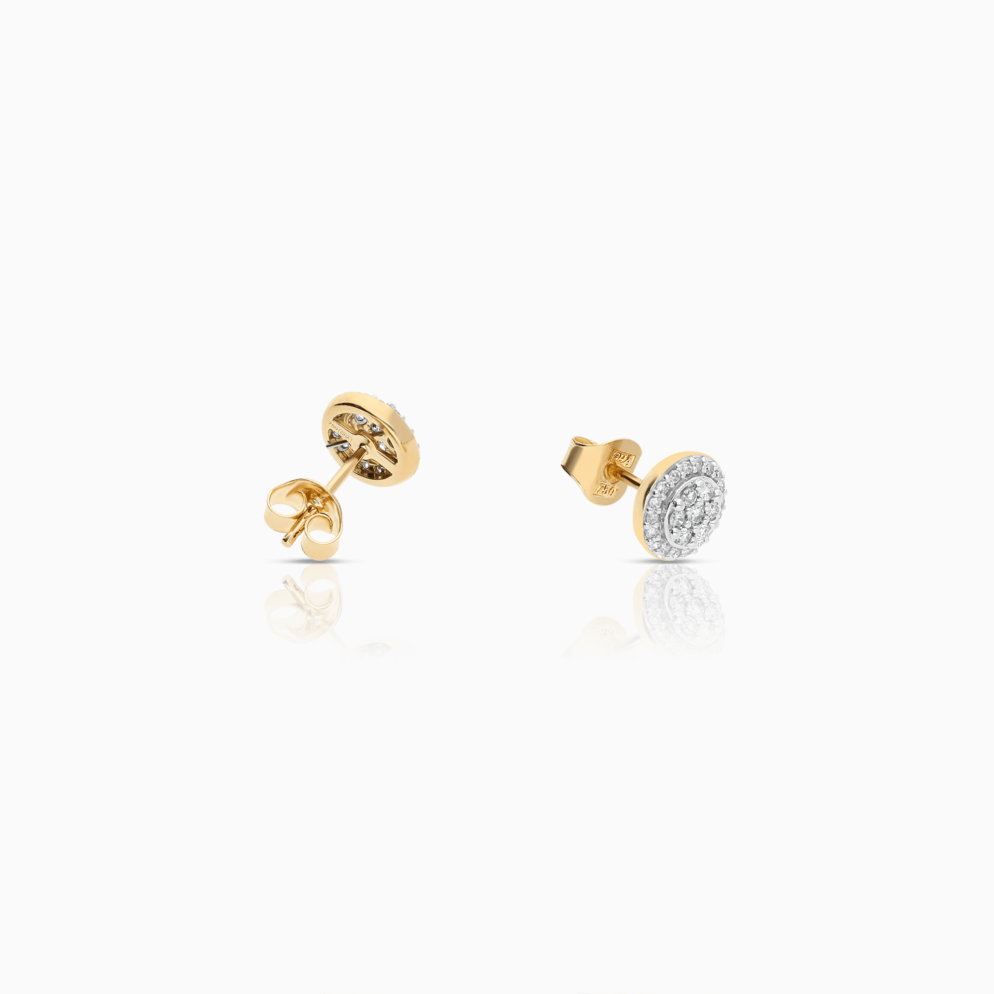 Diamond earrings 0.29ct 18K gold