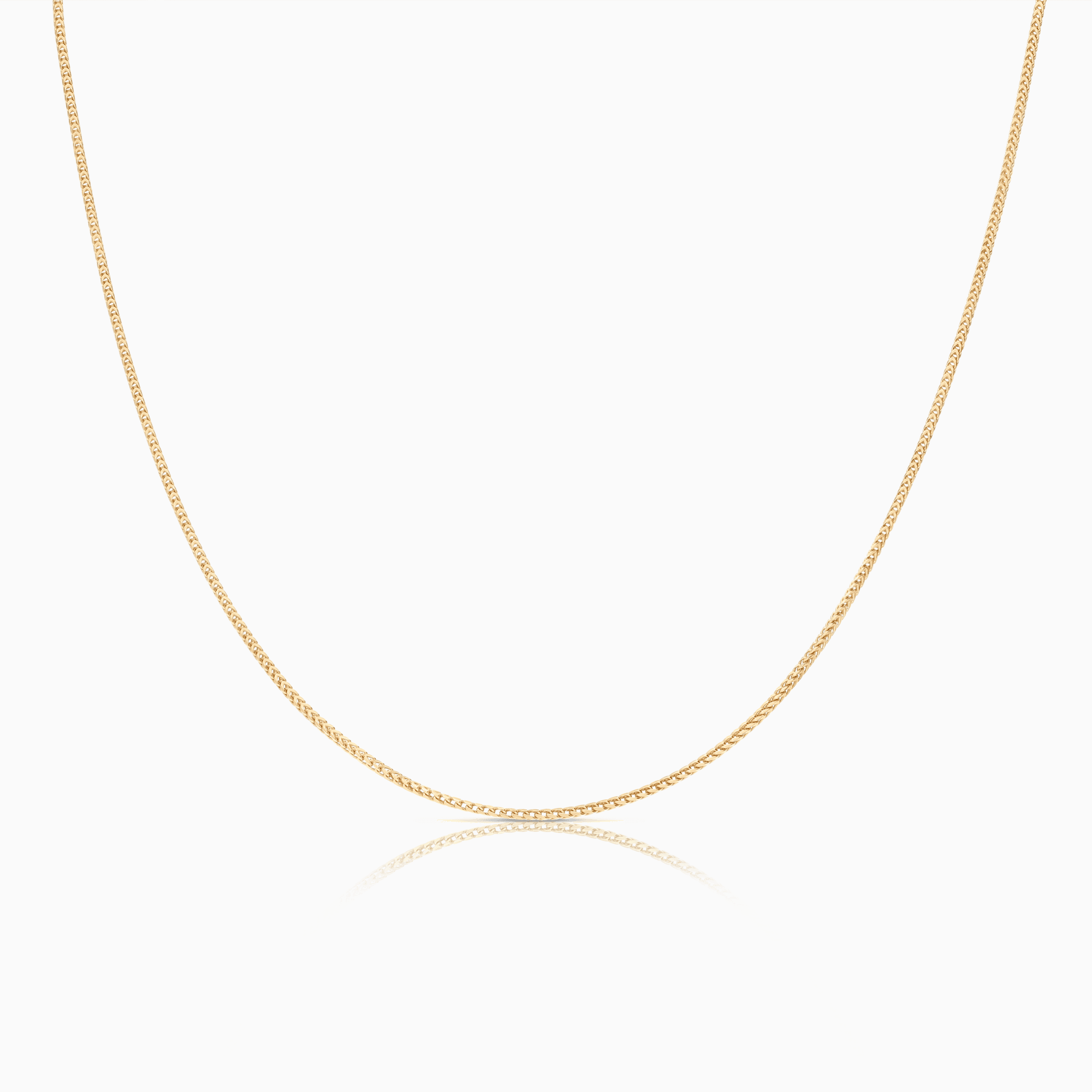 Kedja rävsvans 42,5cm 18K guld