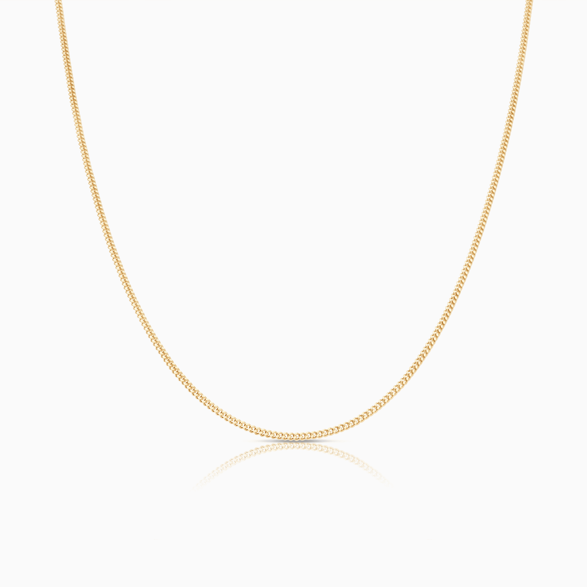 Curb chain 50cm 18K gold