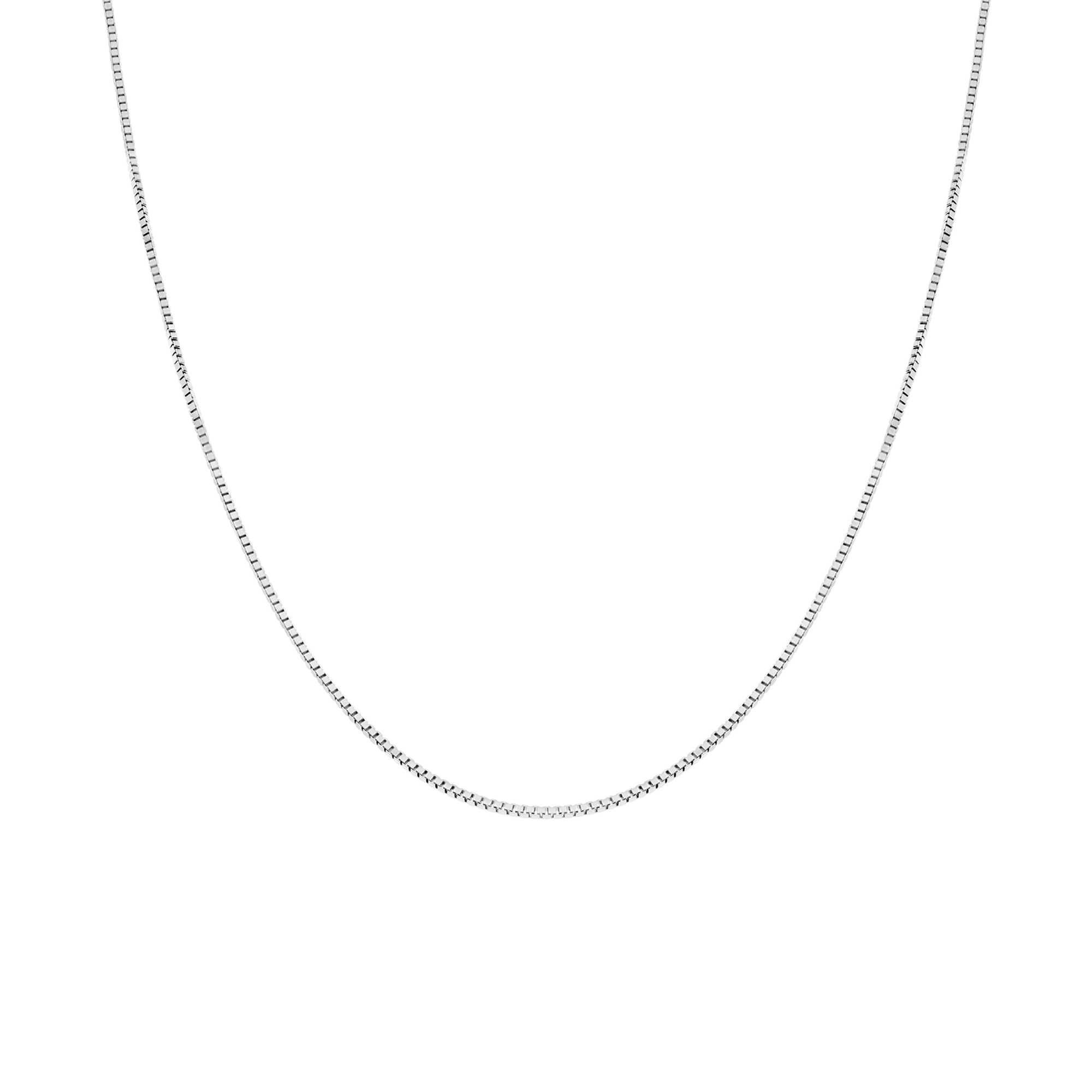 Venetian chain 40cm 18K white gold