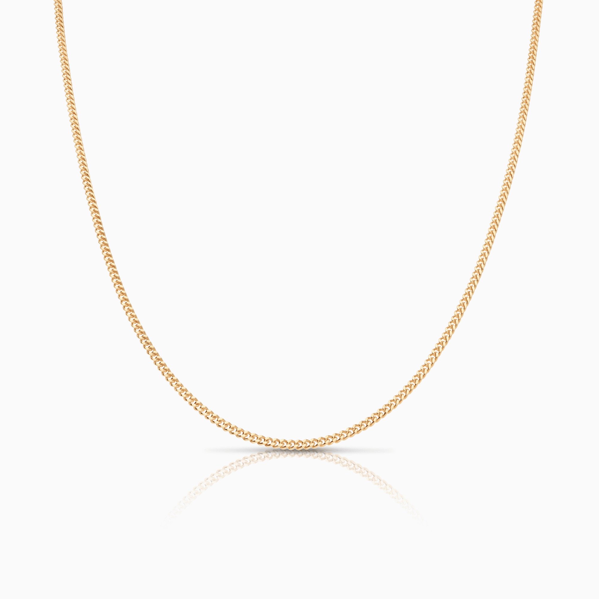 Curb chain 45cm 18K gold