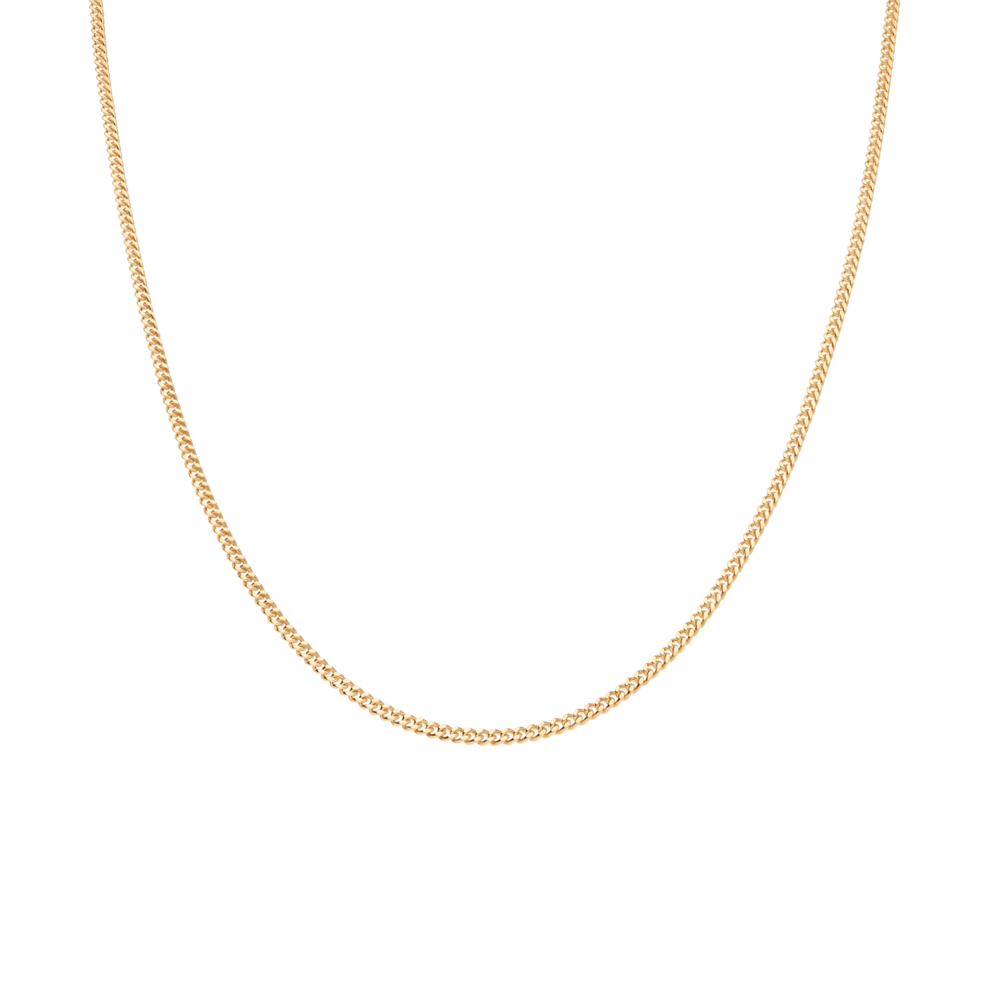 Curb chain 45cm 18K gold