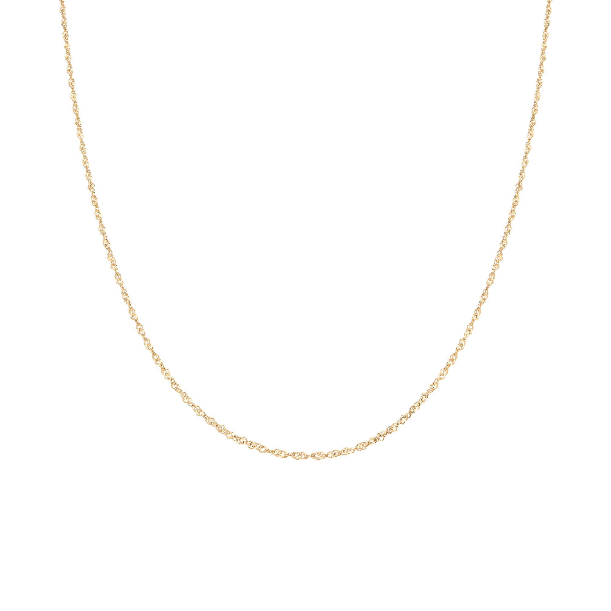 Singapore chain 49cm 18K gold