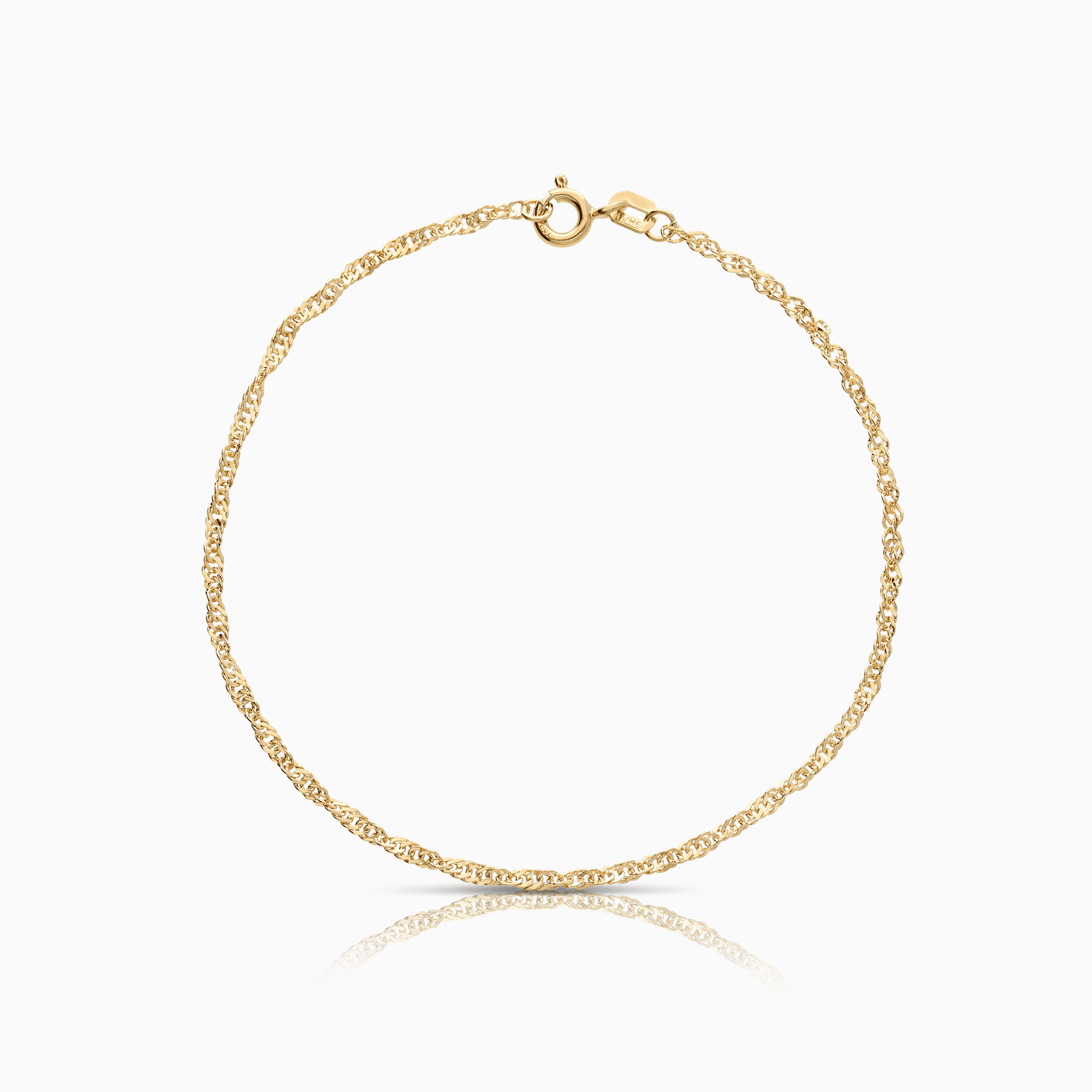 Singapore bracelet 1.25g 18K gold
