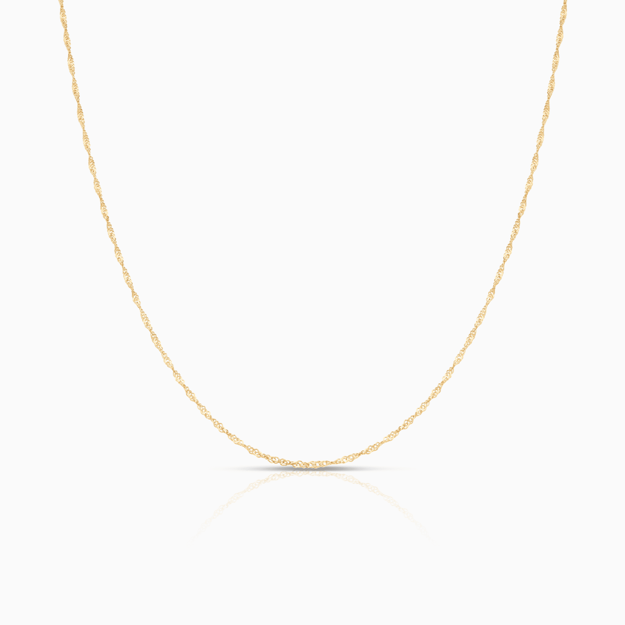 Singaporekedja 44cm 18K guld