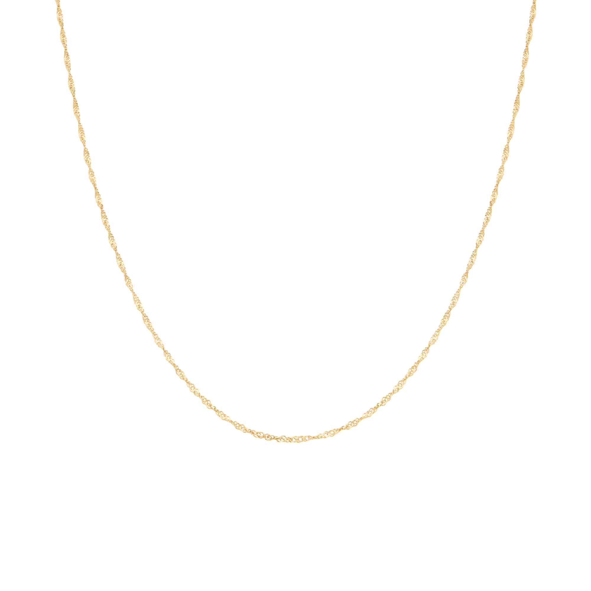 Singaporekedja 44cm 18K guld