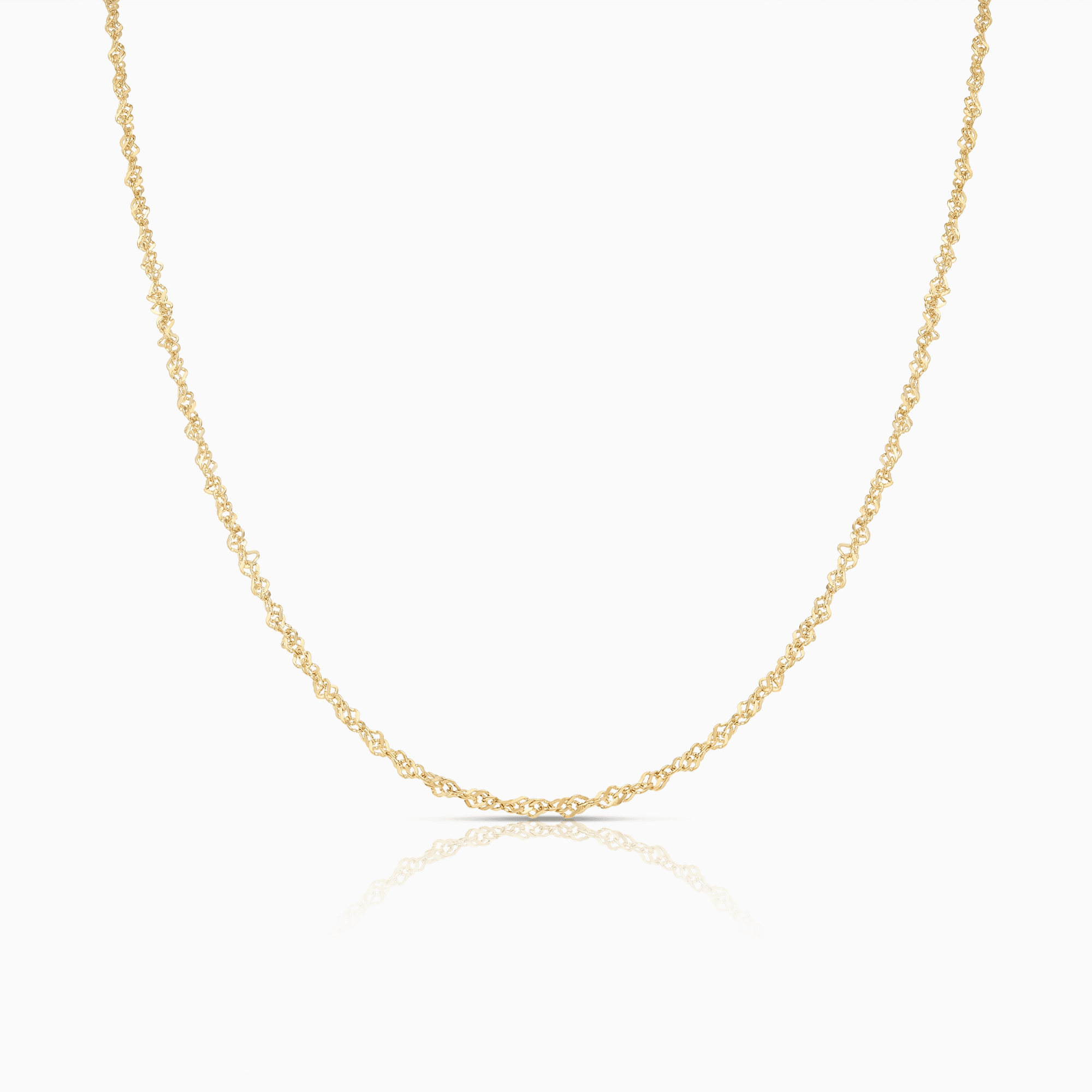Singapore chain 44cm 18K gold
