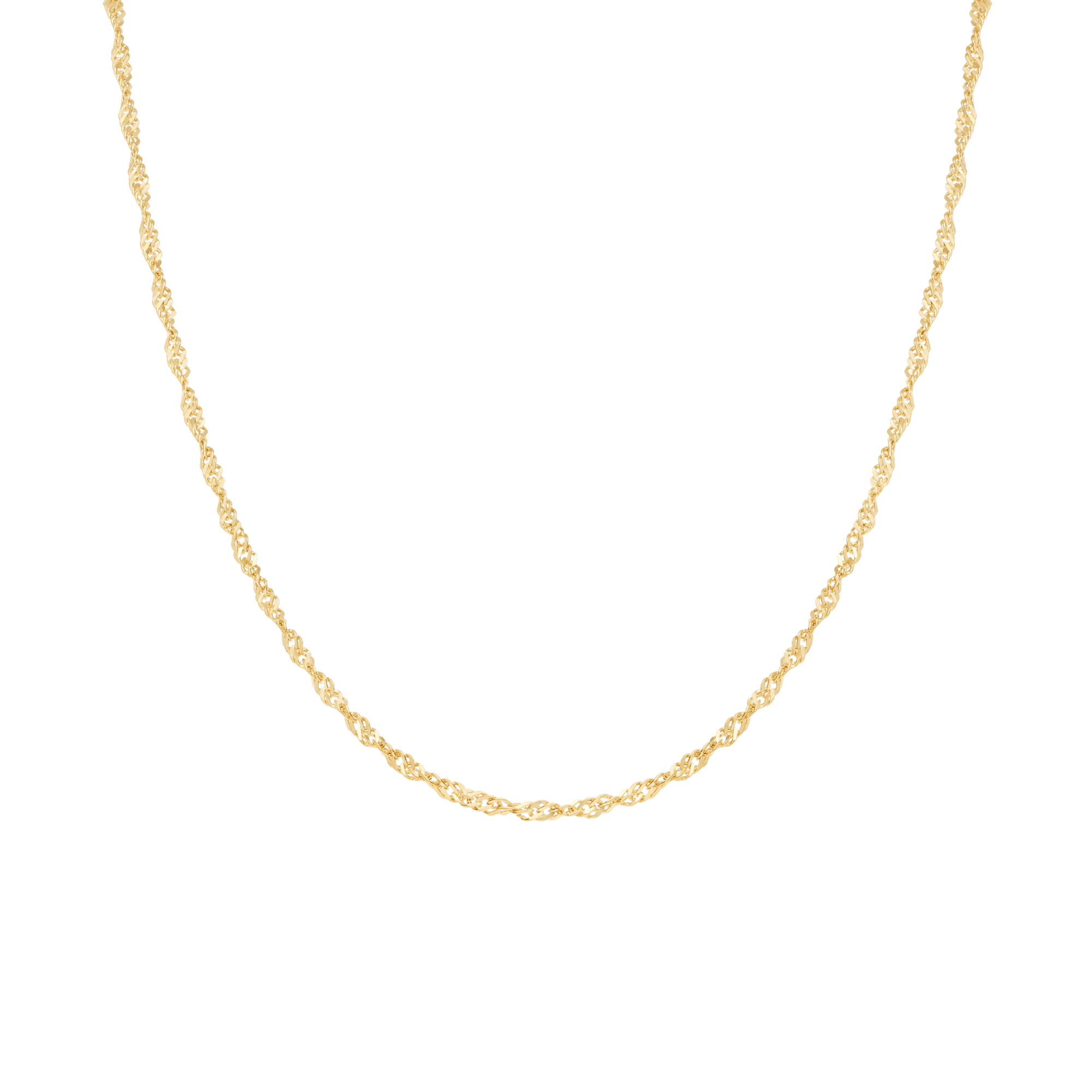 Singapore Chain 58cm 18K Gold