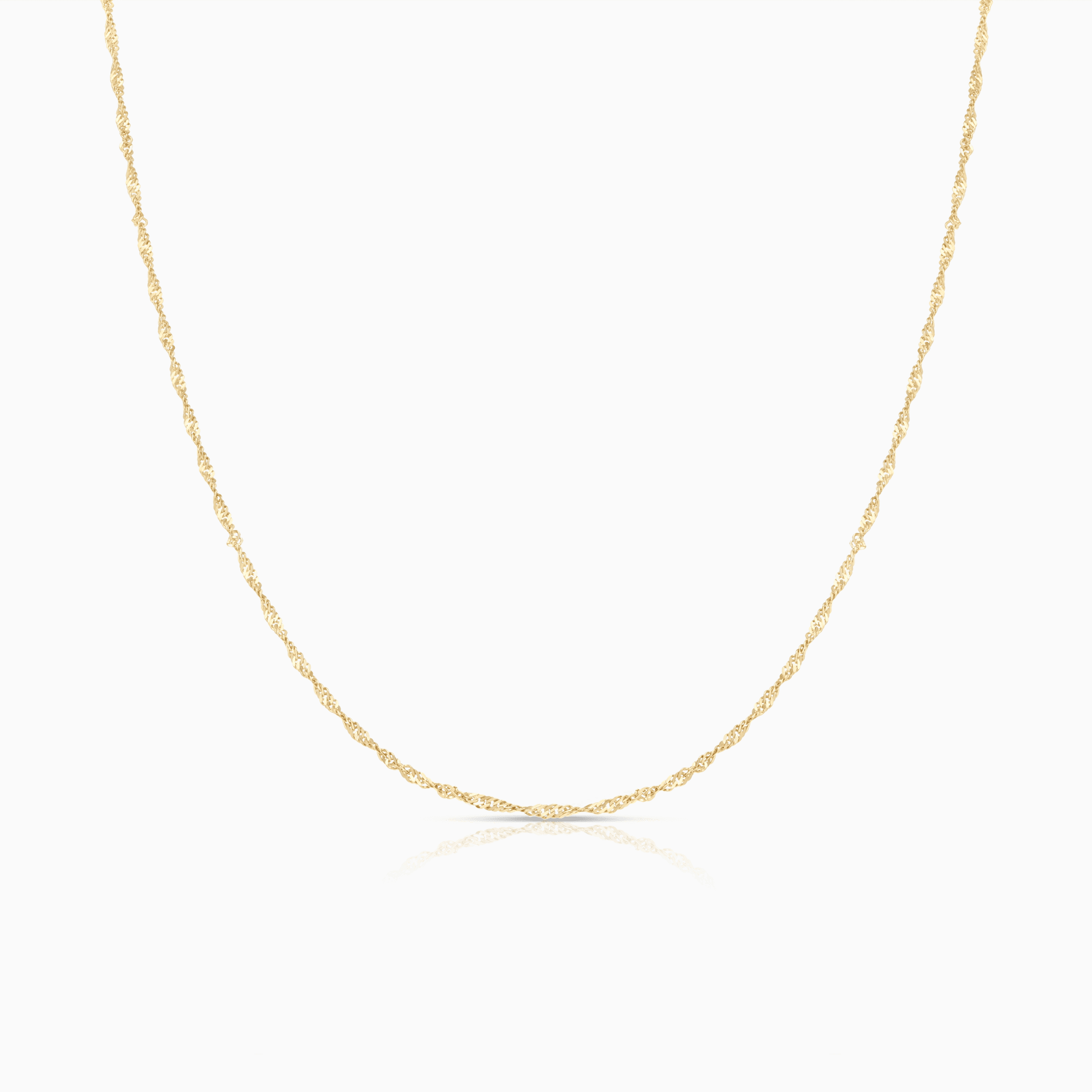 Singaporekedja 50cm 14K guld
