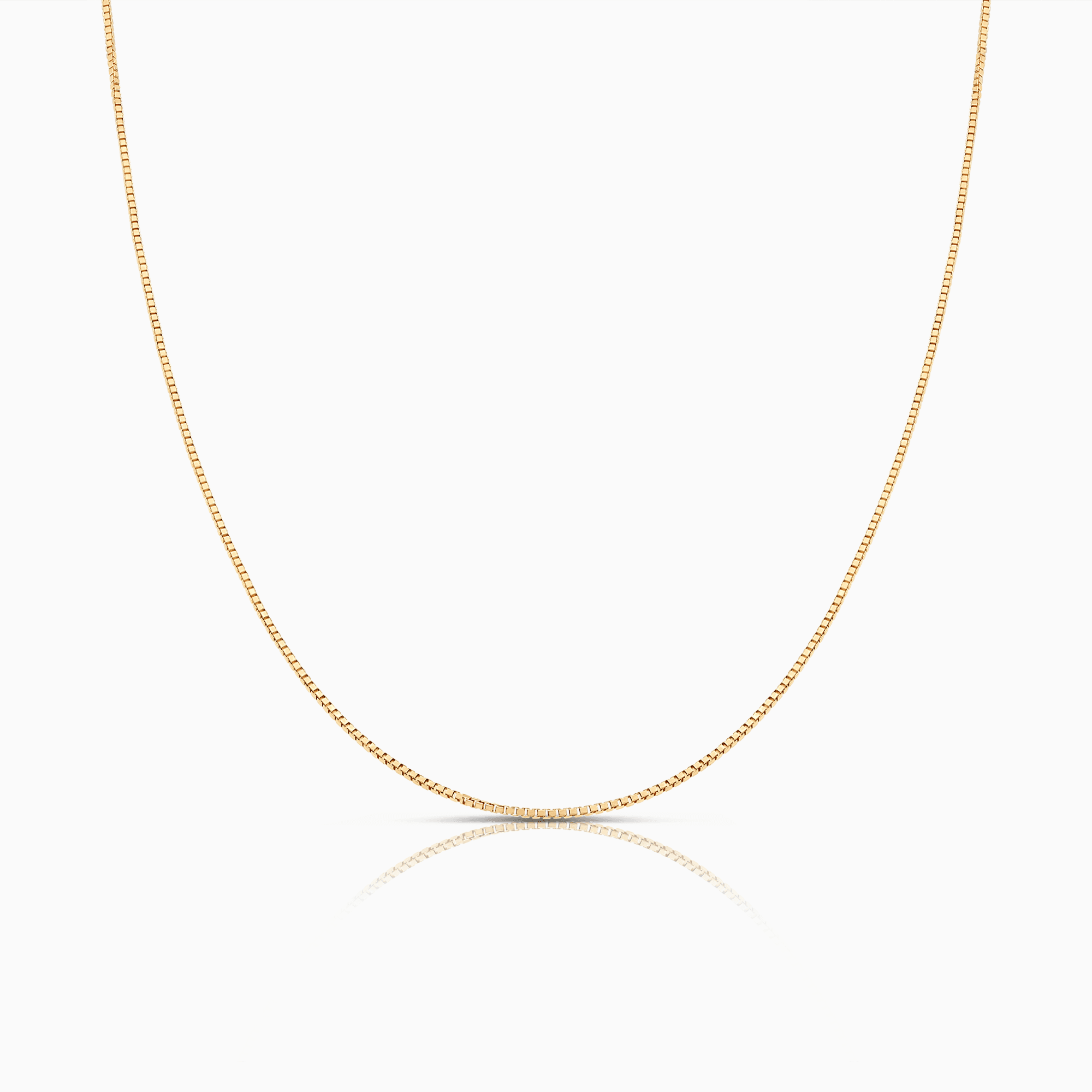 Veneziakedja 45cm 18K guld