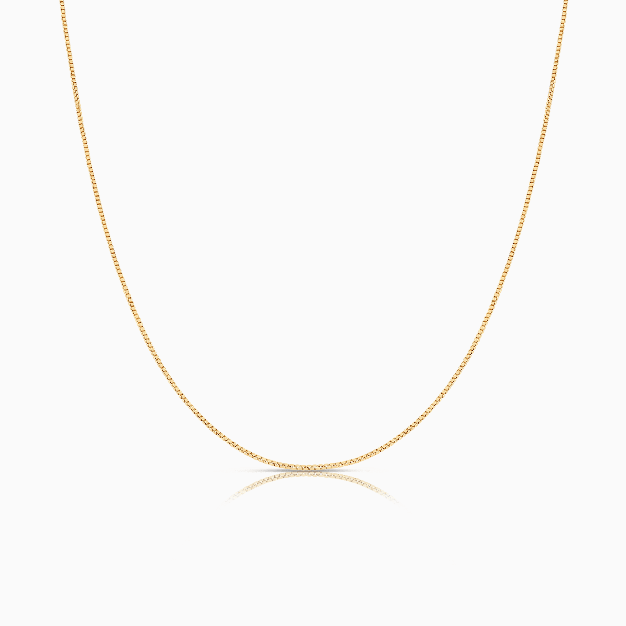 Box link 44cm 18K gold