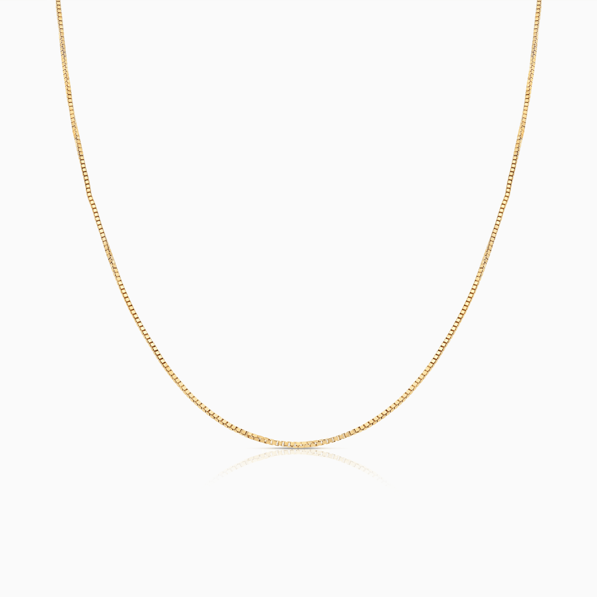 Box Chain 43cm 18K Gold