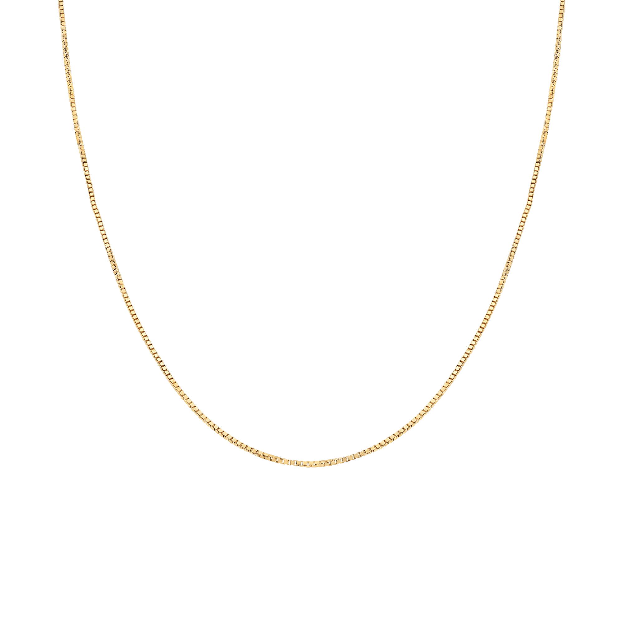 Box Chain 43cm 18K Gold
