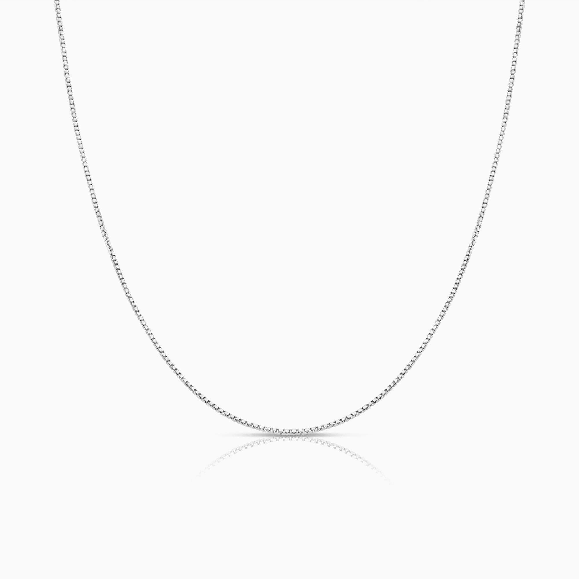Veneziakedja 40,5cm 18K vitguld