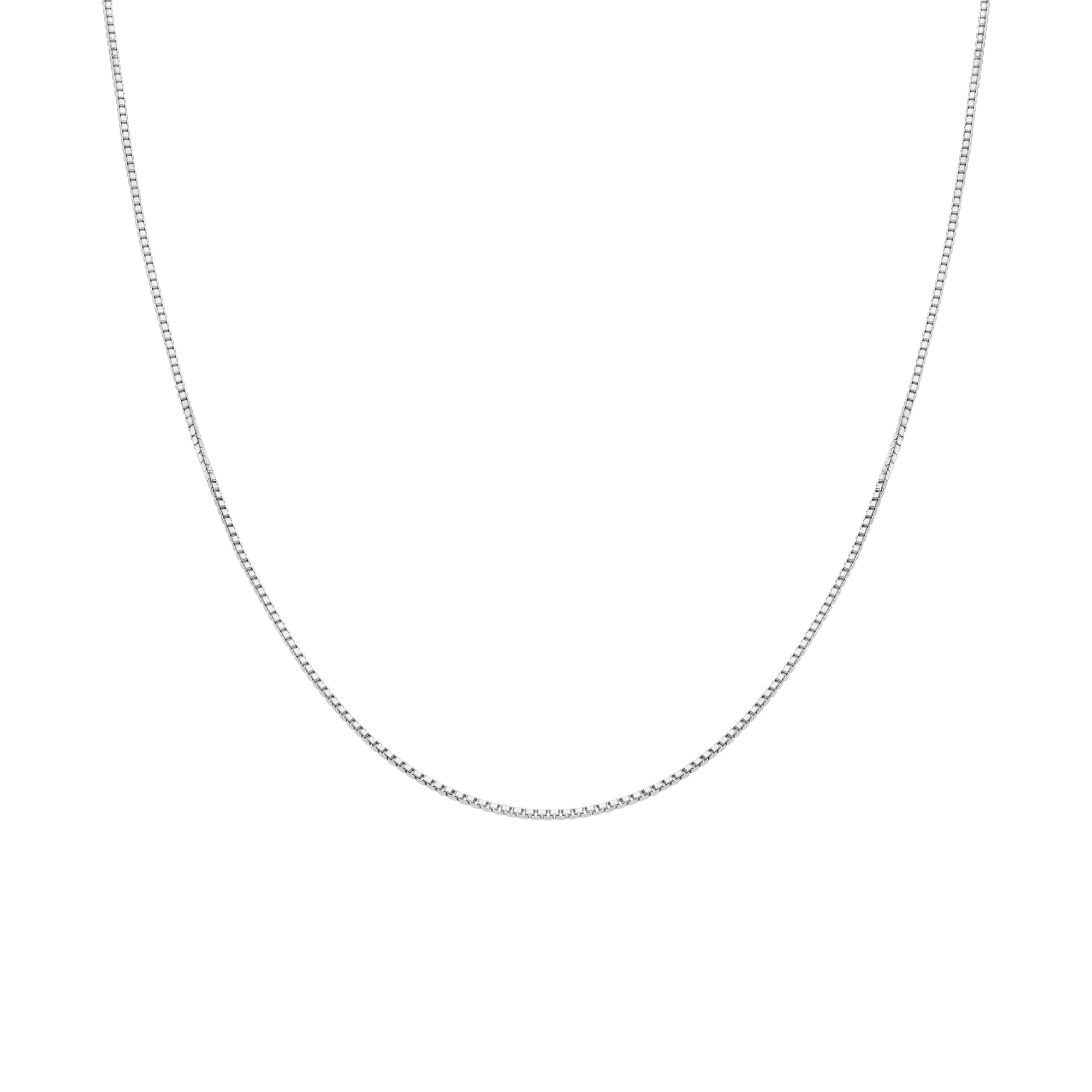 Veneziakedja 40,5cm 18K vitguld