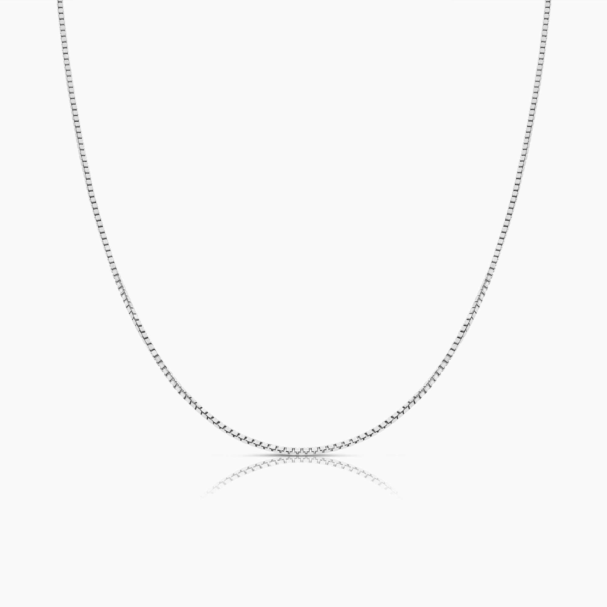 Veneziakedja 38cm 18K vitguld