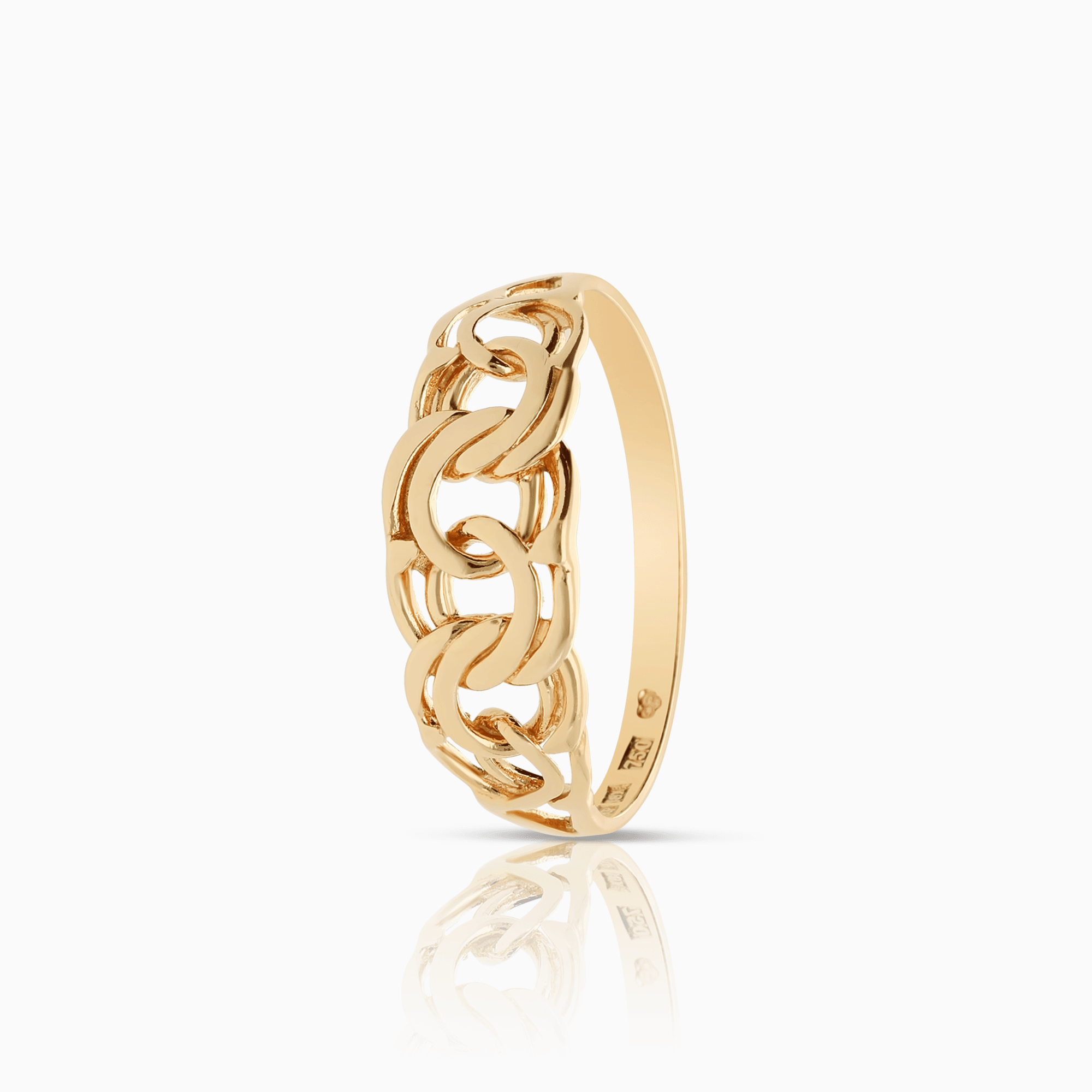 Bismarck ring 1,82g 18K guld