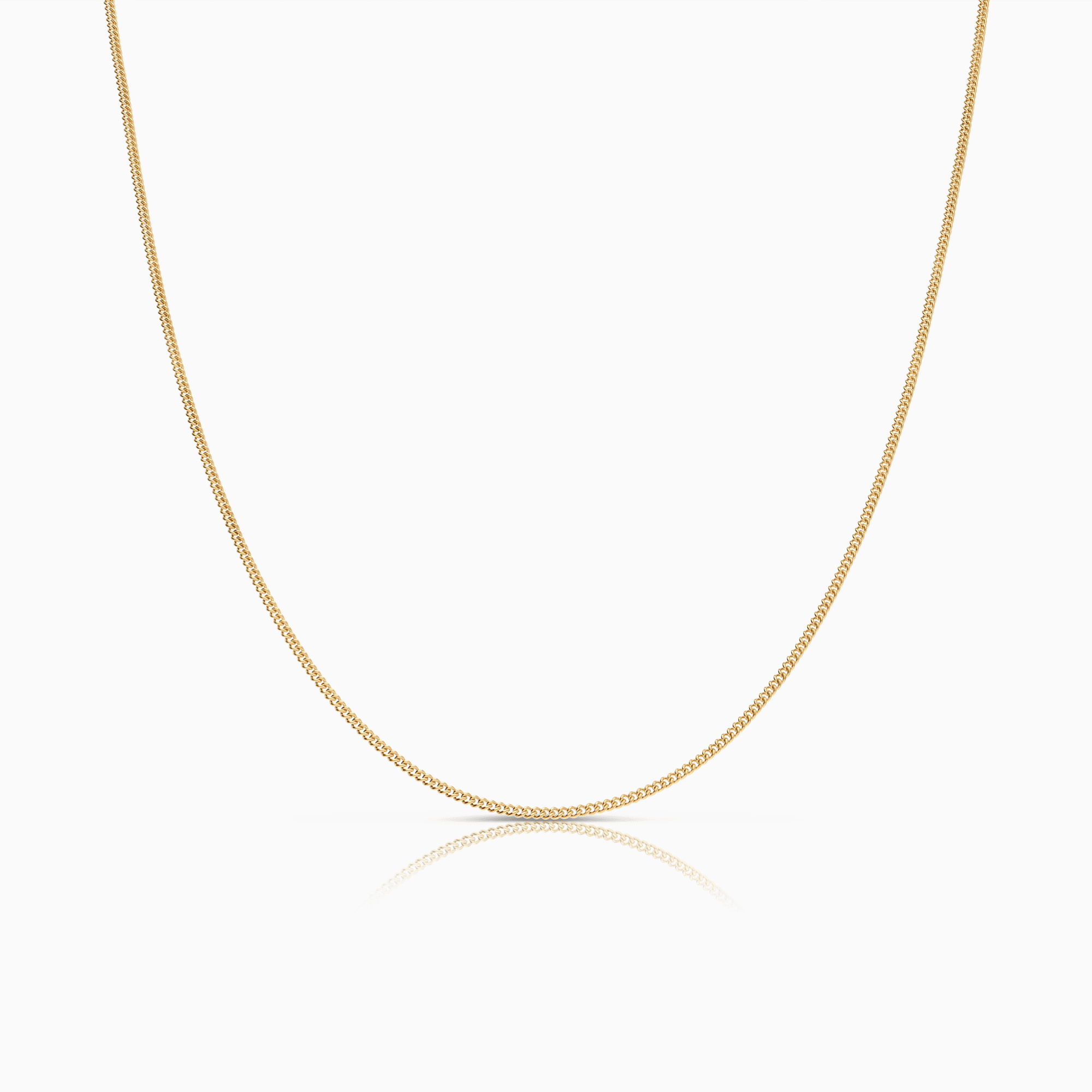 Curb bracelet 47cm 18K gold