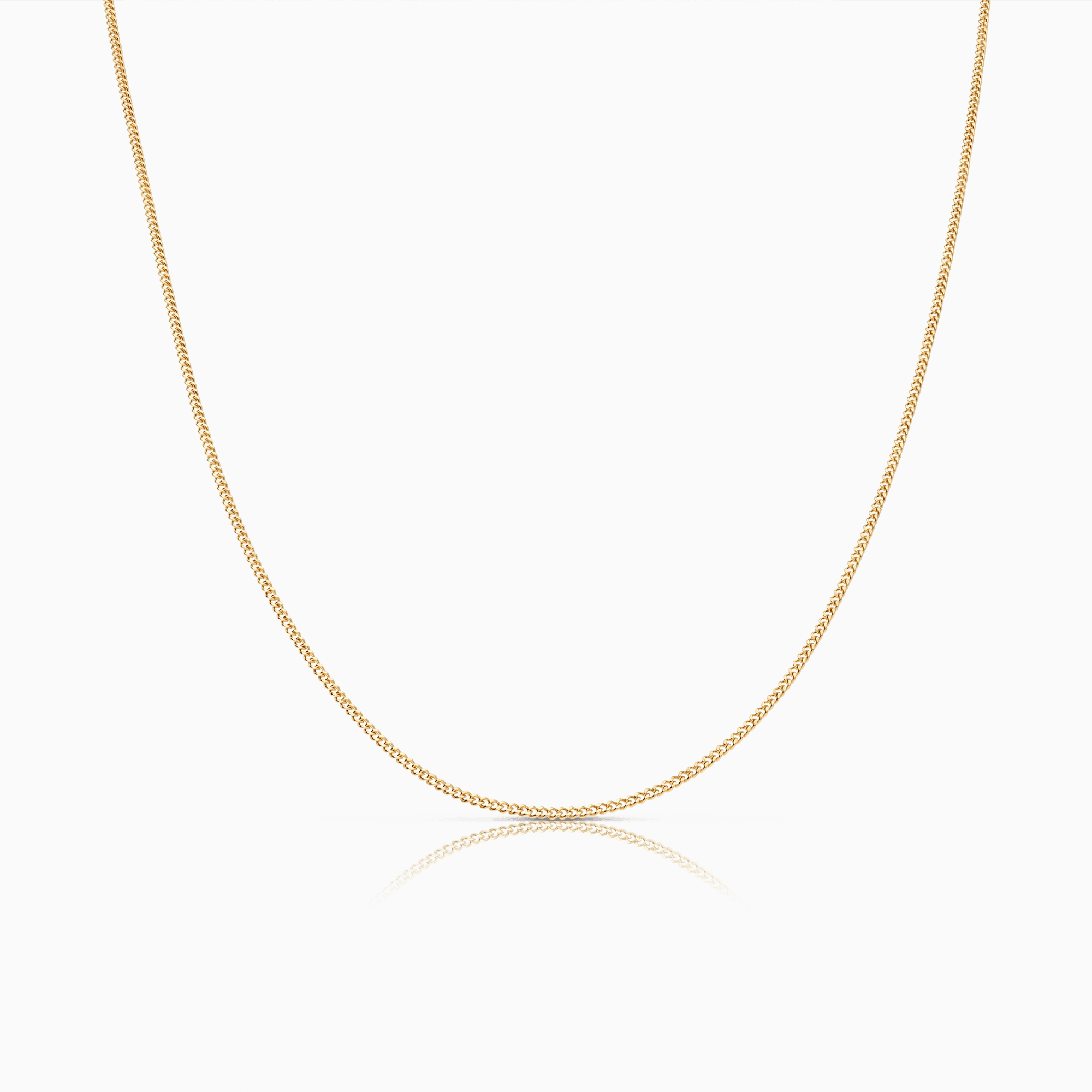 Pansarkedja 46cm 18K guld