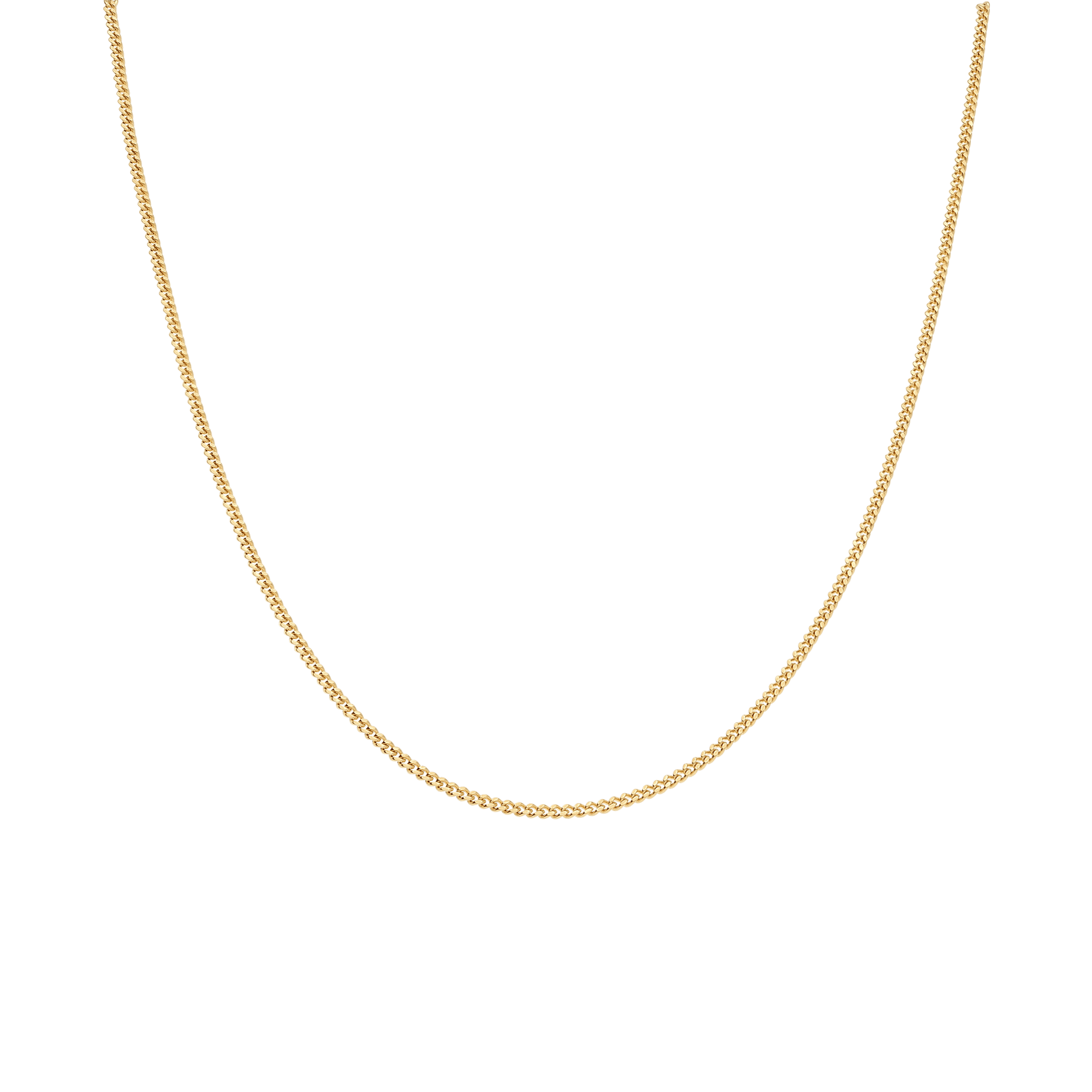 Curb Chain 38cm 18K Gold