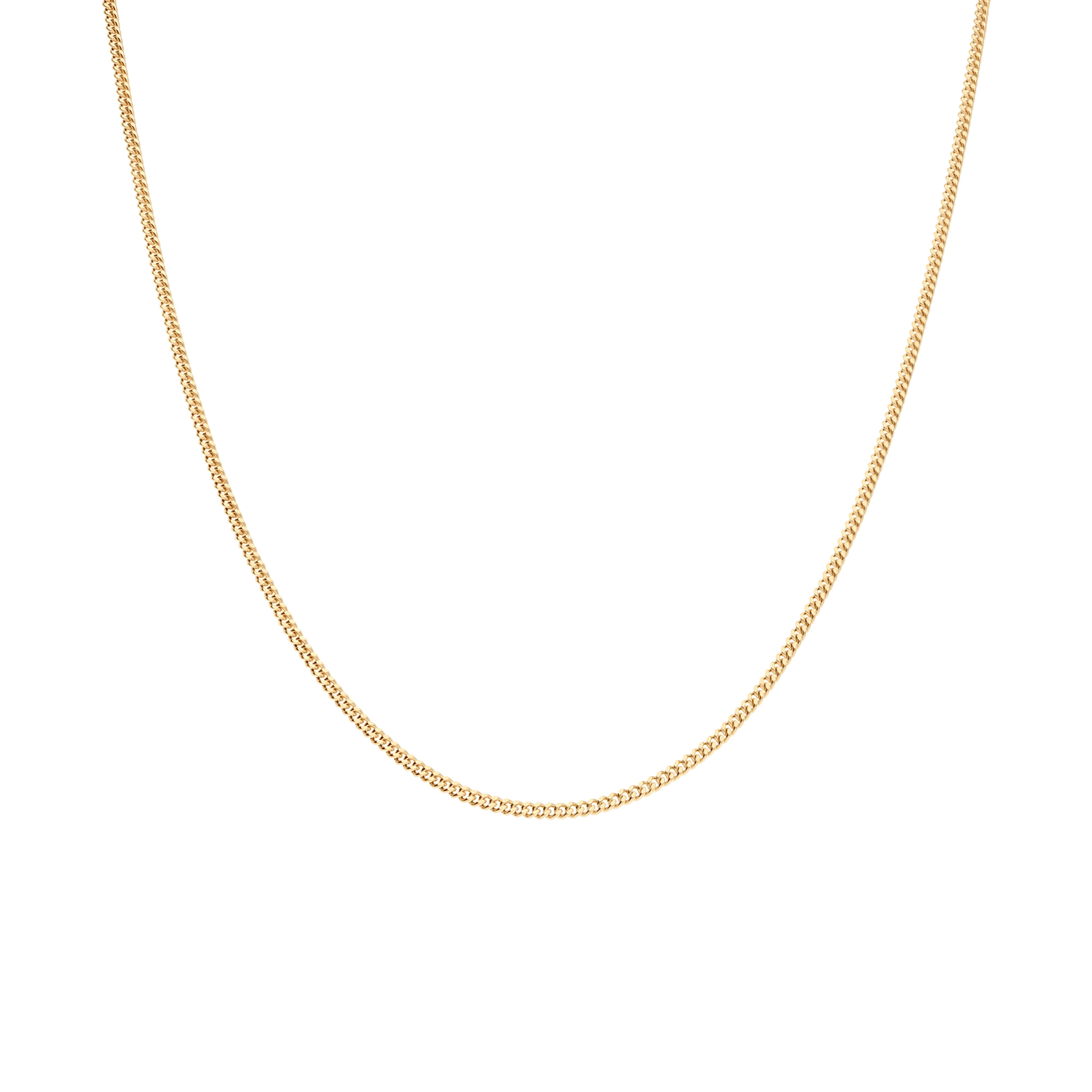 Curb chain 45cm 18K gold