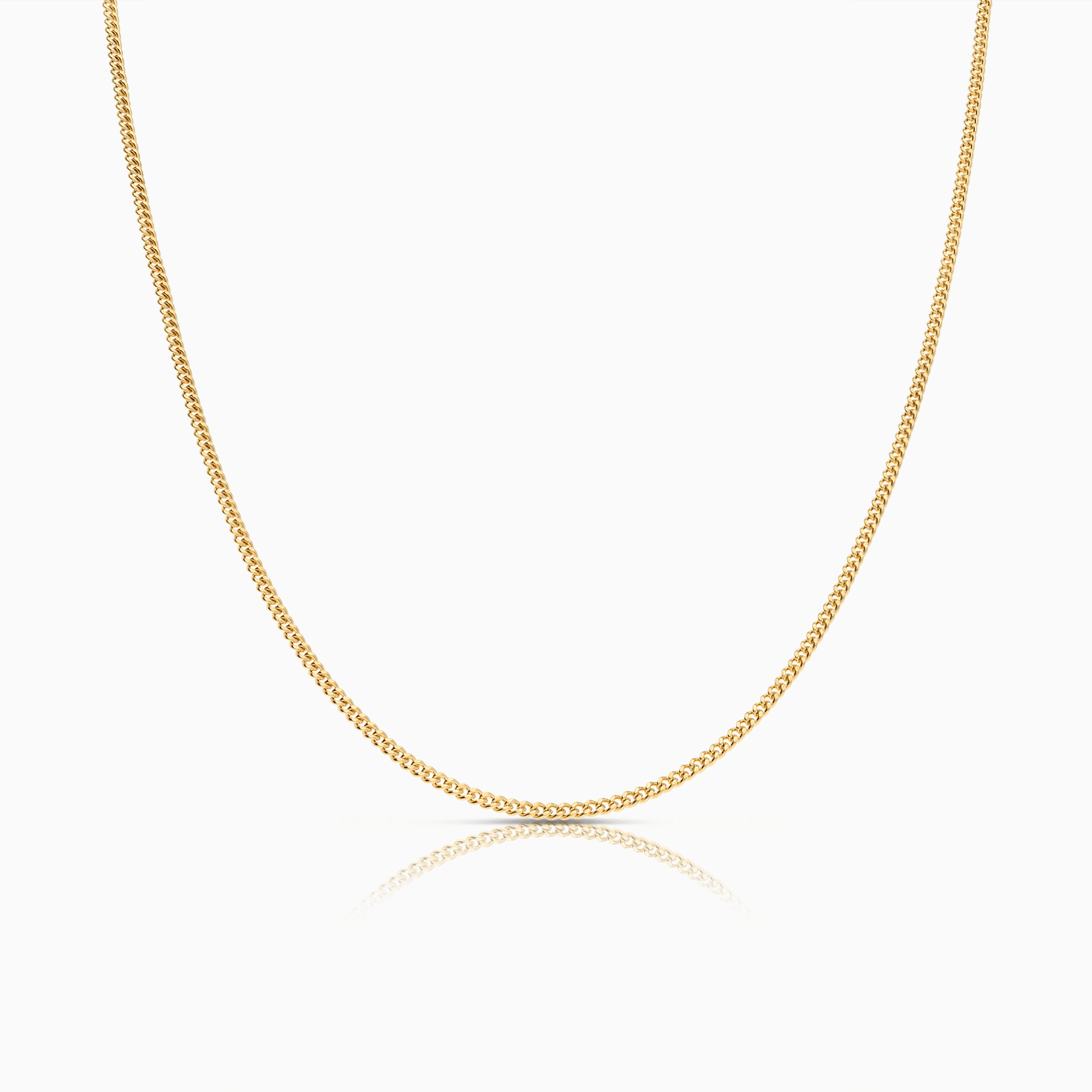 Curb Chain 60cm 18K Gold