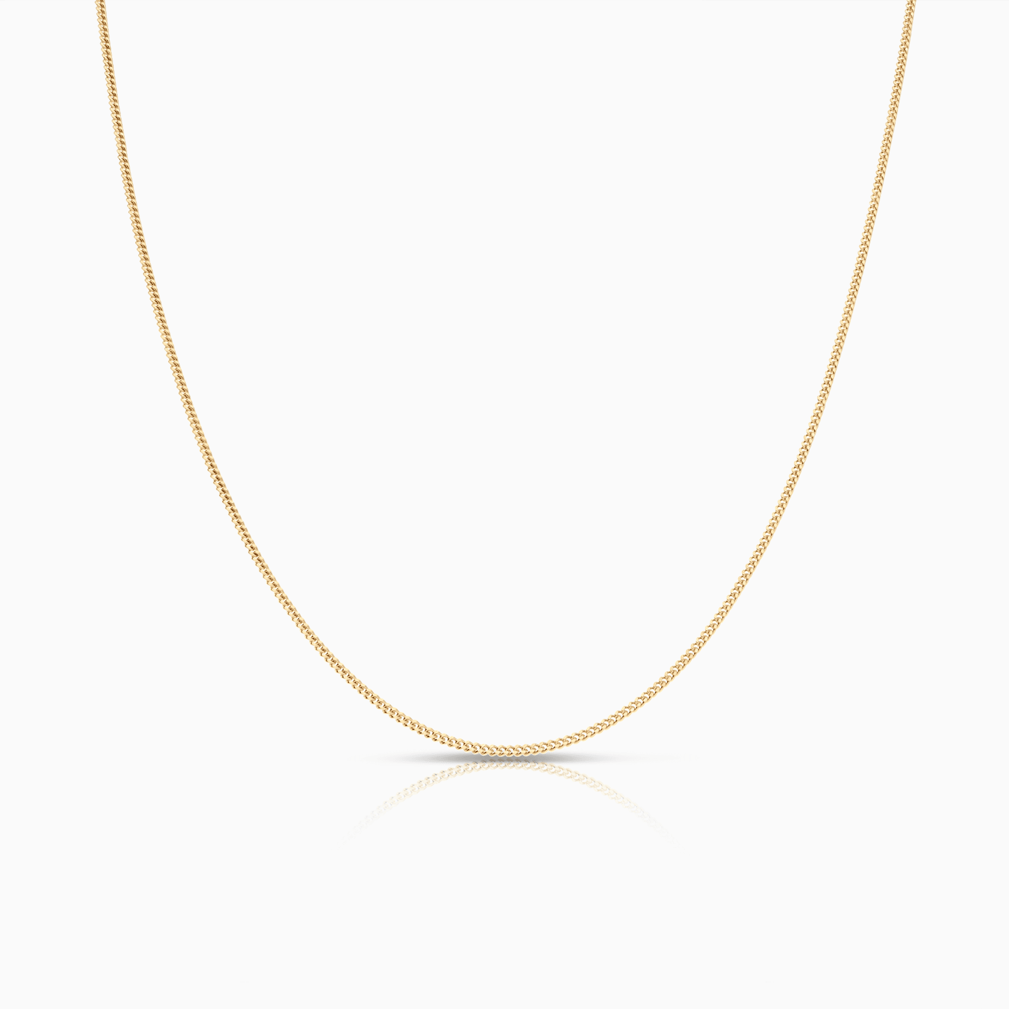 Curb chain 50cm 18K gold