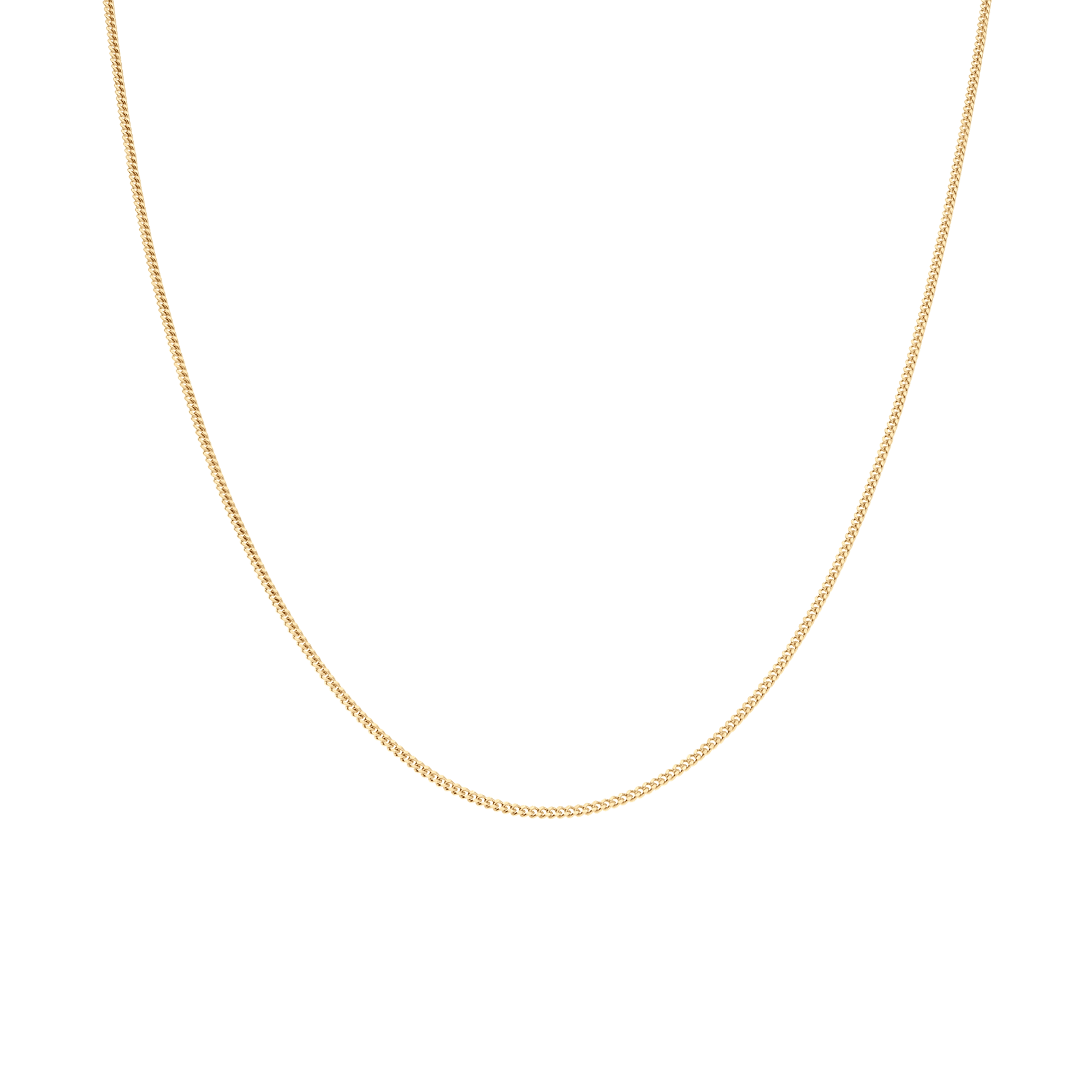 Curb chain 50cm 18K gold