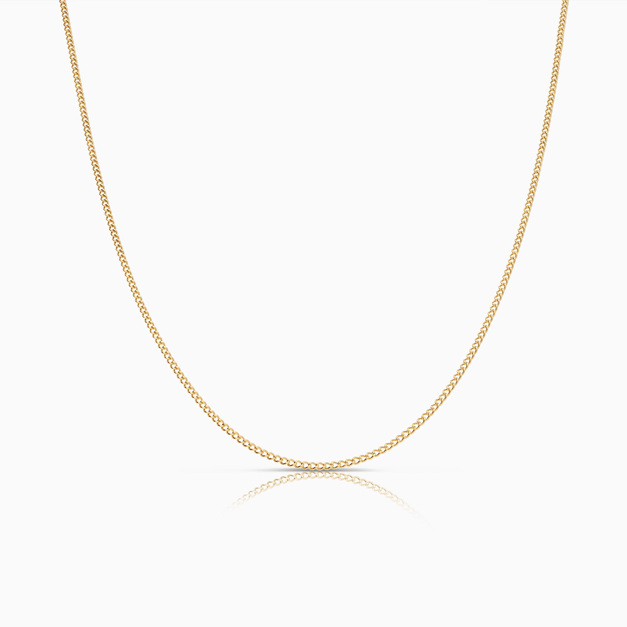 Curb Chain 47cm 18K Gold