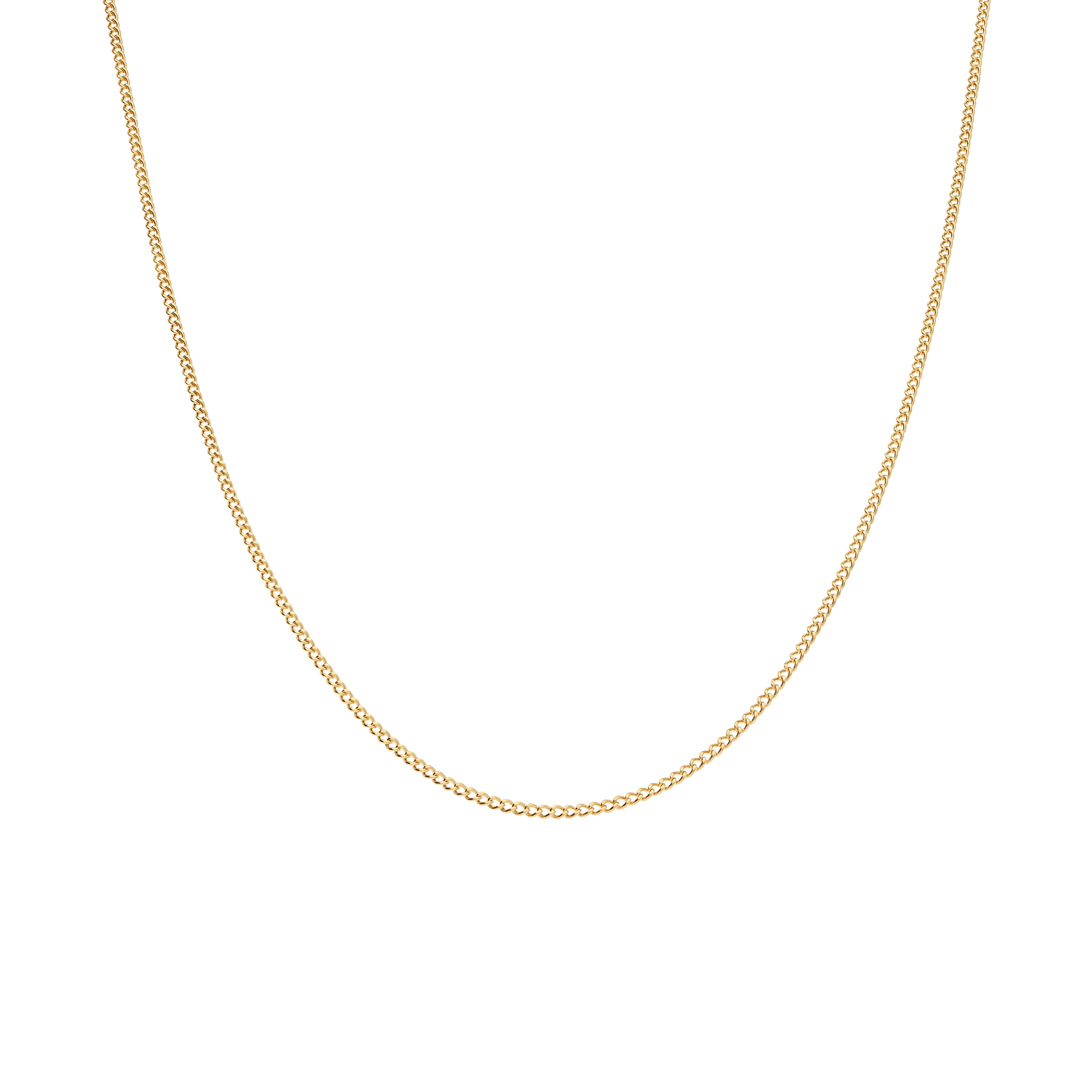 Curb Chain 47cm 18K Gold