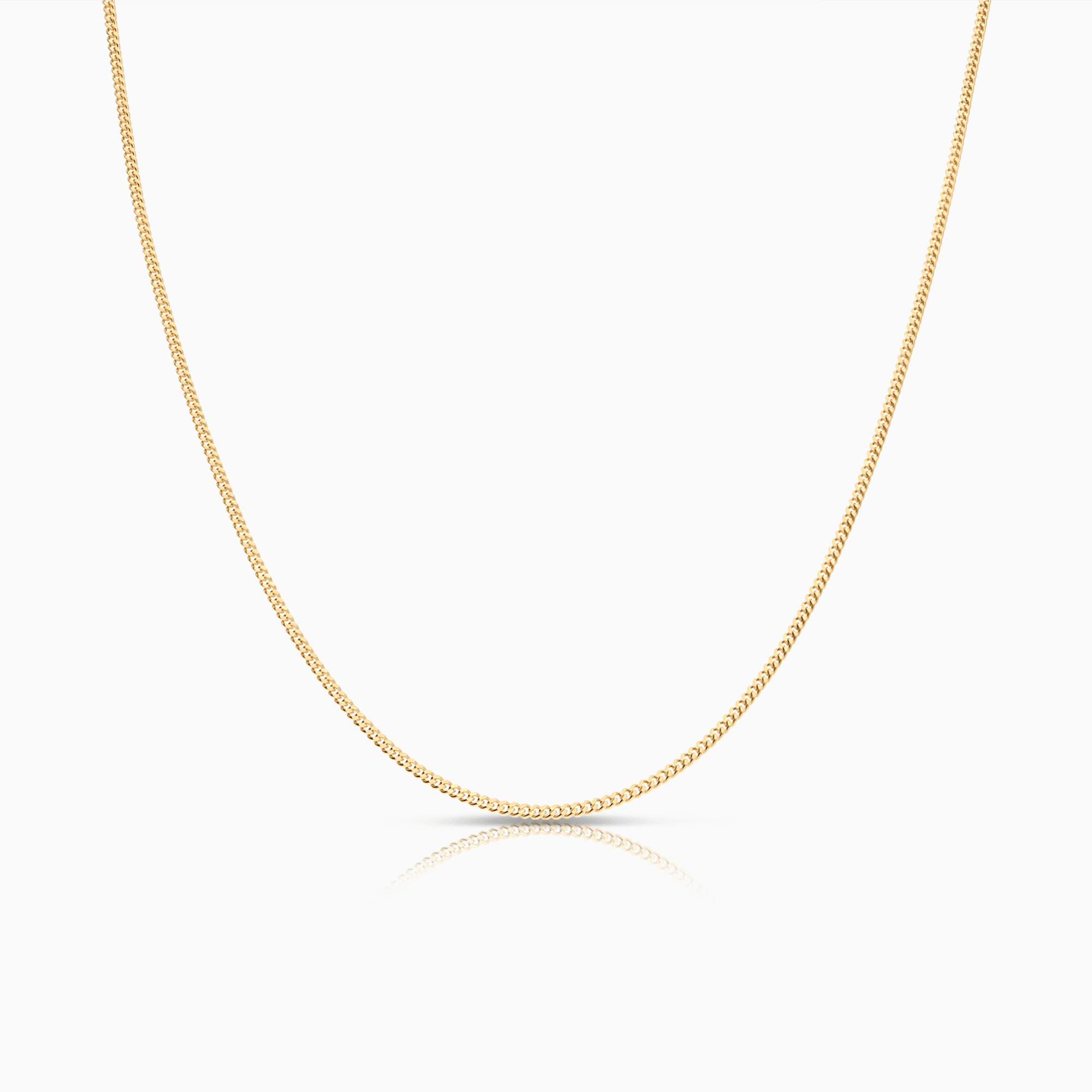 Curb Chain 42cm 18K Gold