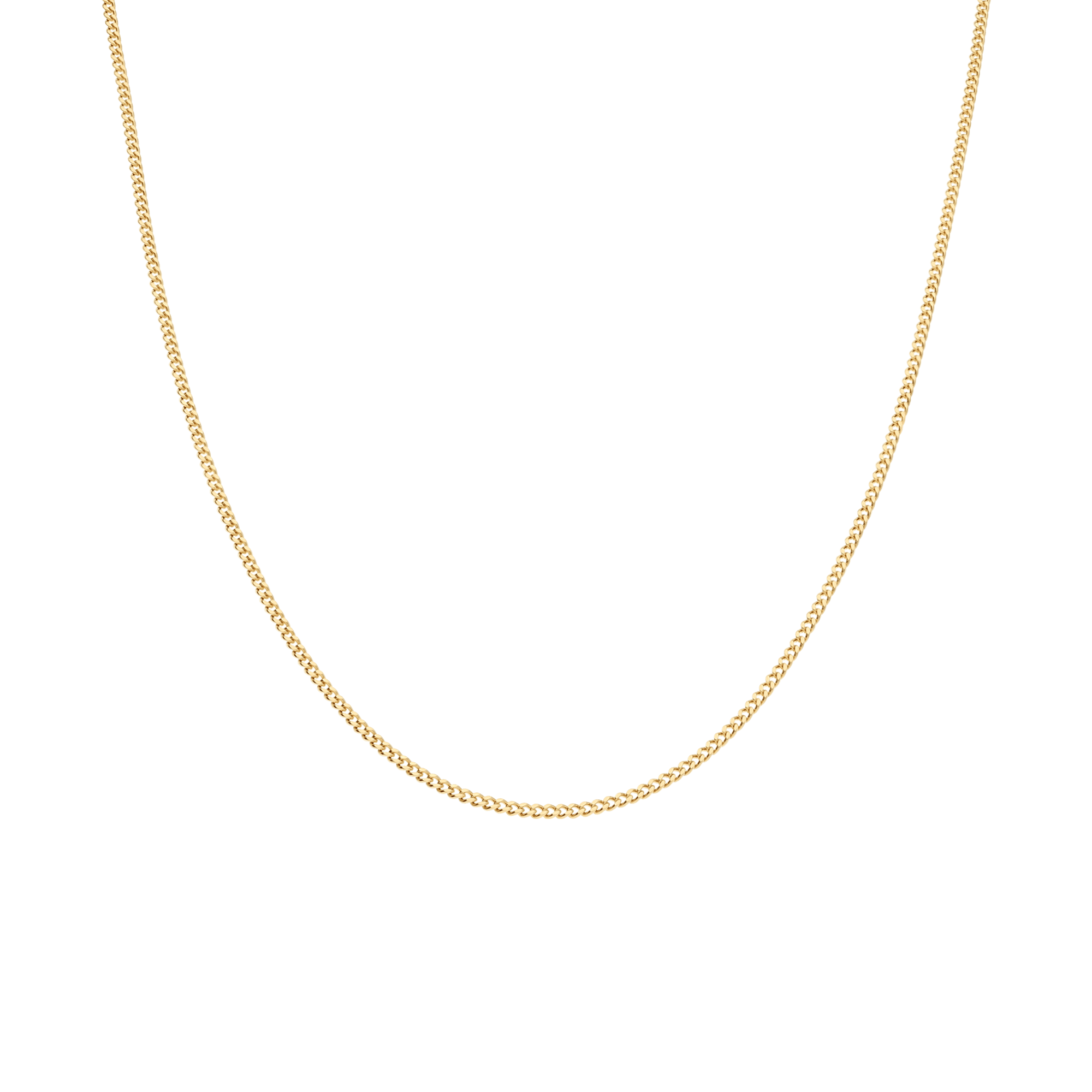 Curb chain 45cm 18K gold