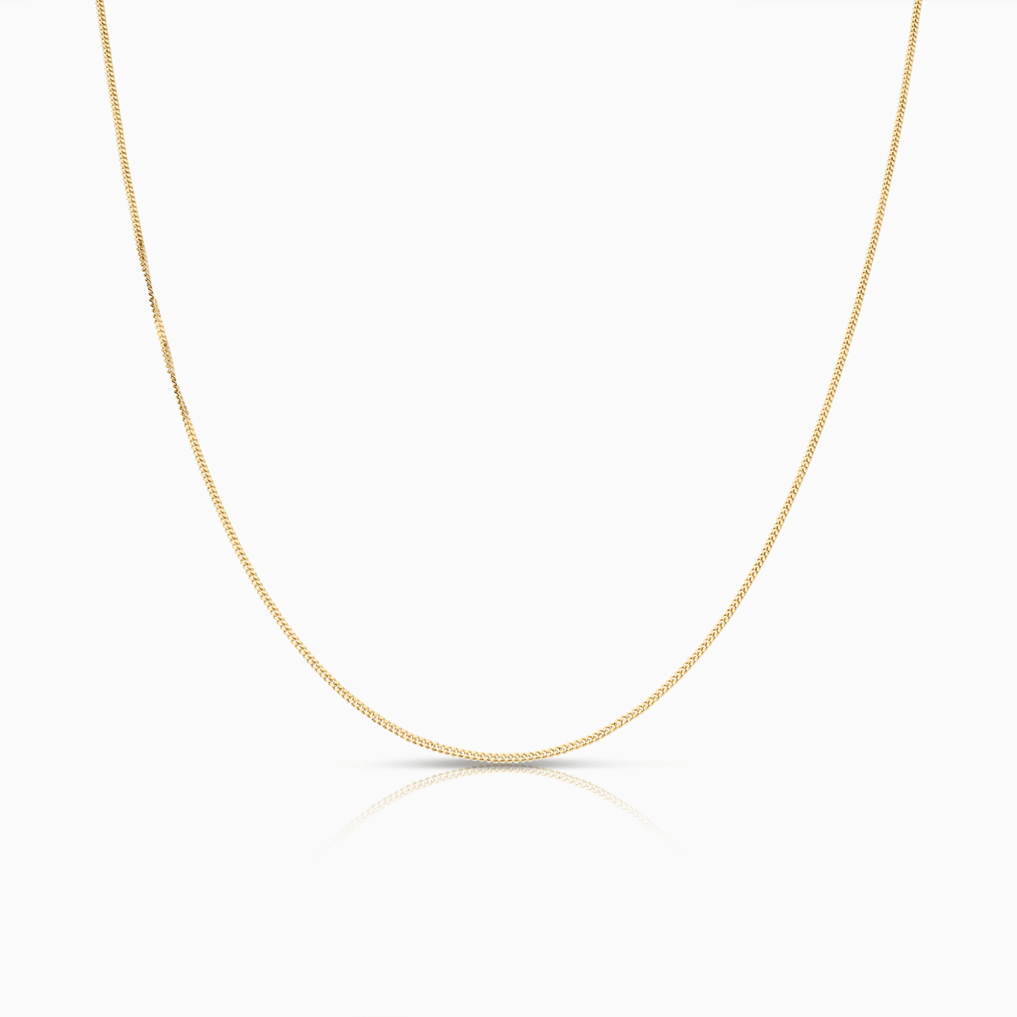 Curb chain 38cm 18K gold