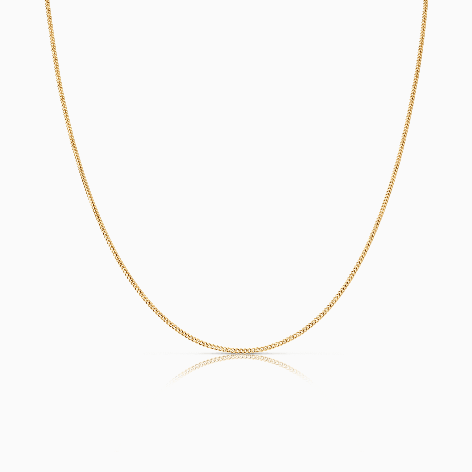 Curb chain 38cm 18K gold