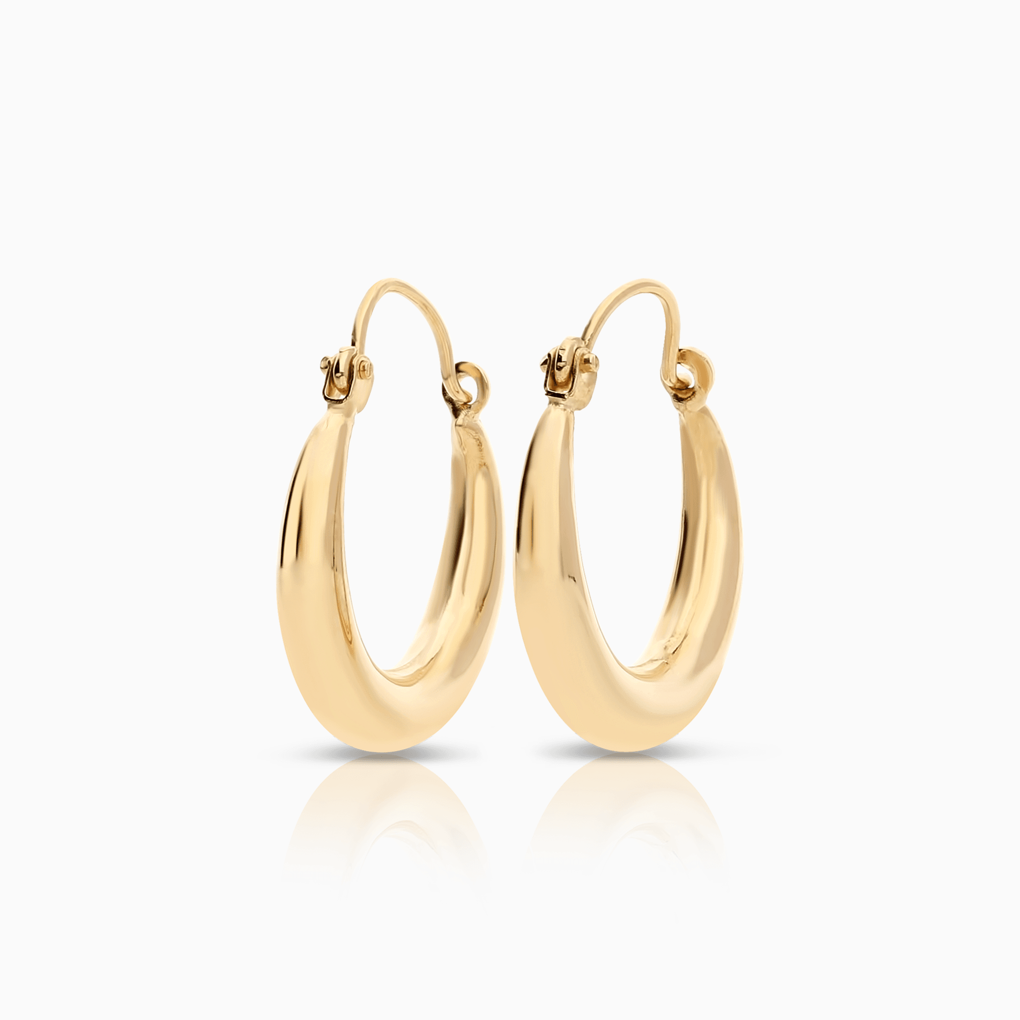 Gold hoop earrings 1.50g 18K gold