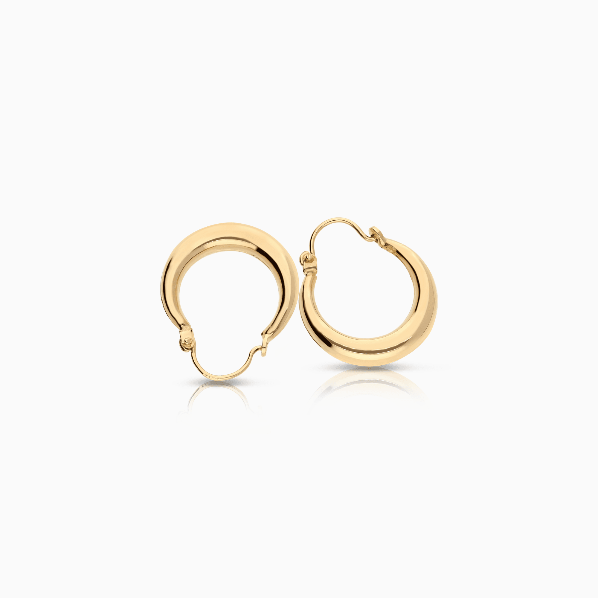 Gold hoop earrings 1.50g 18K gold