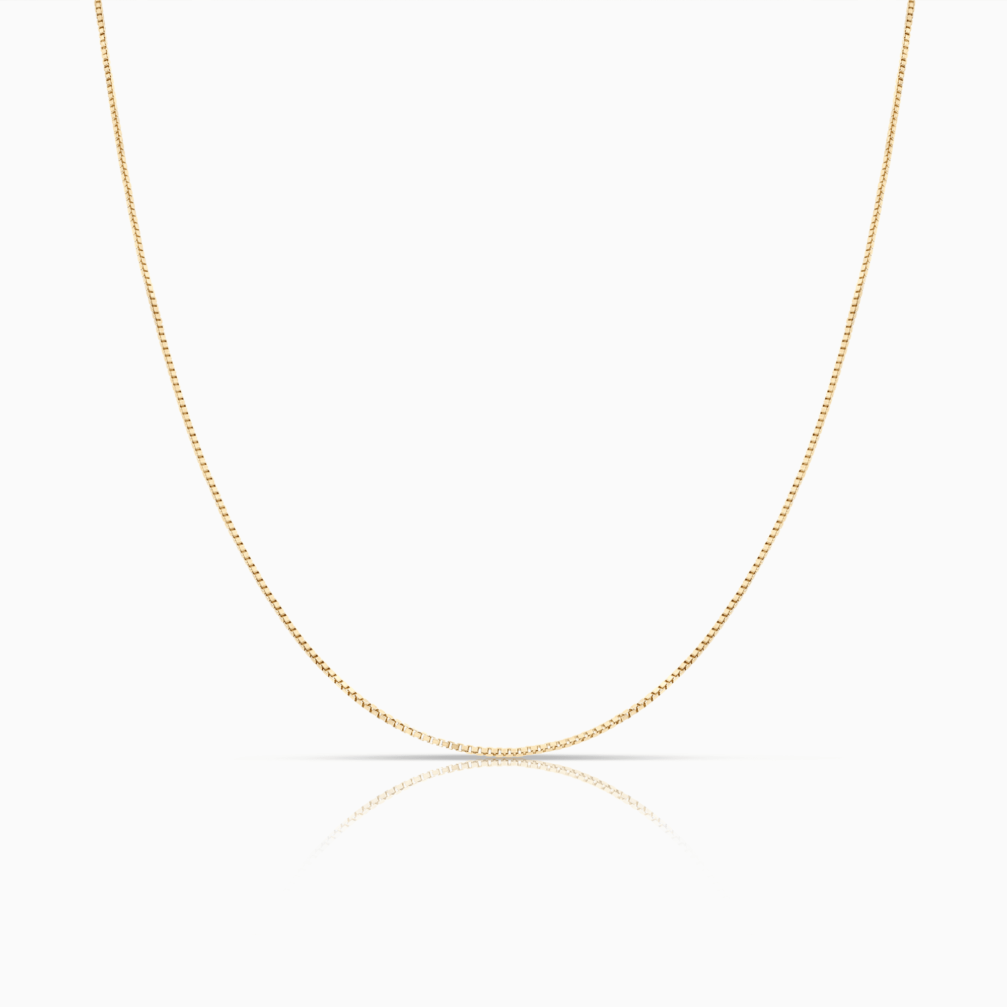 Box chain 46cm 18K gold