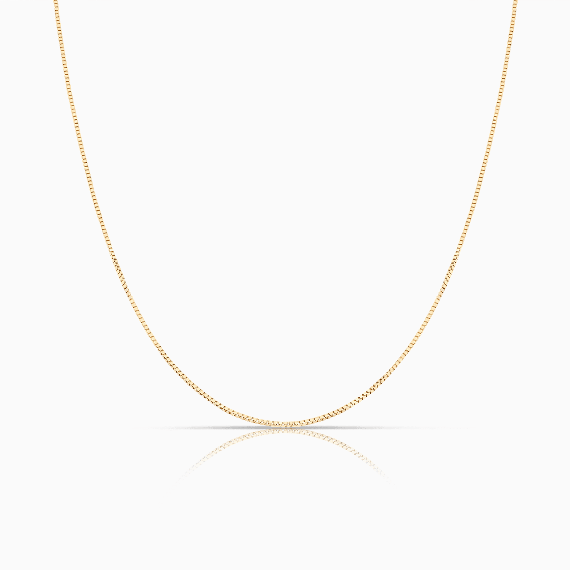Box chain 46cm 18K gold