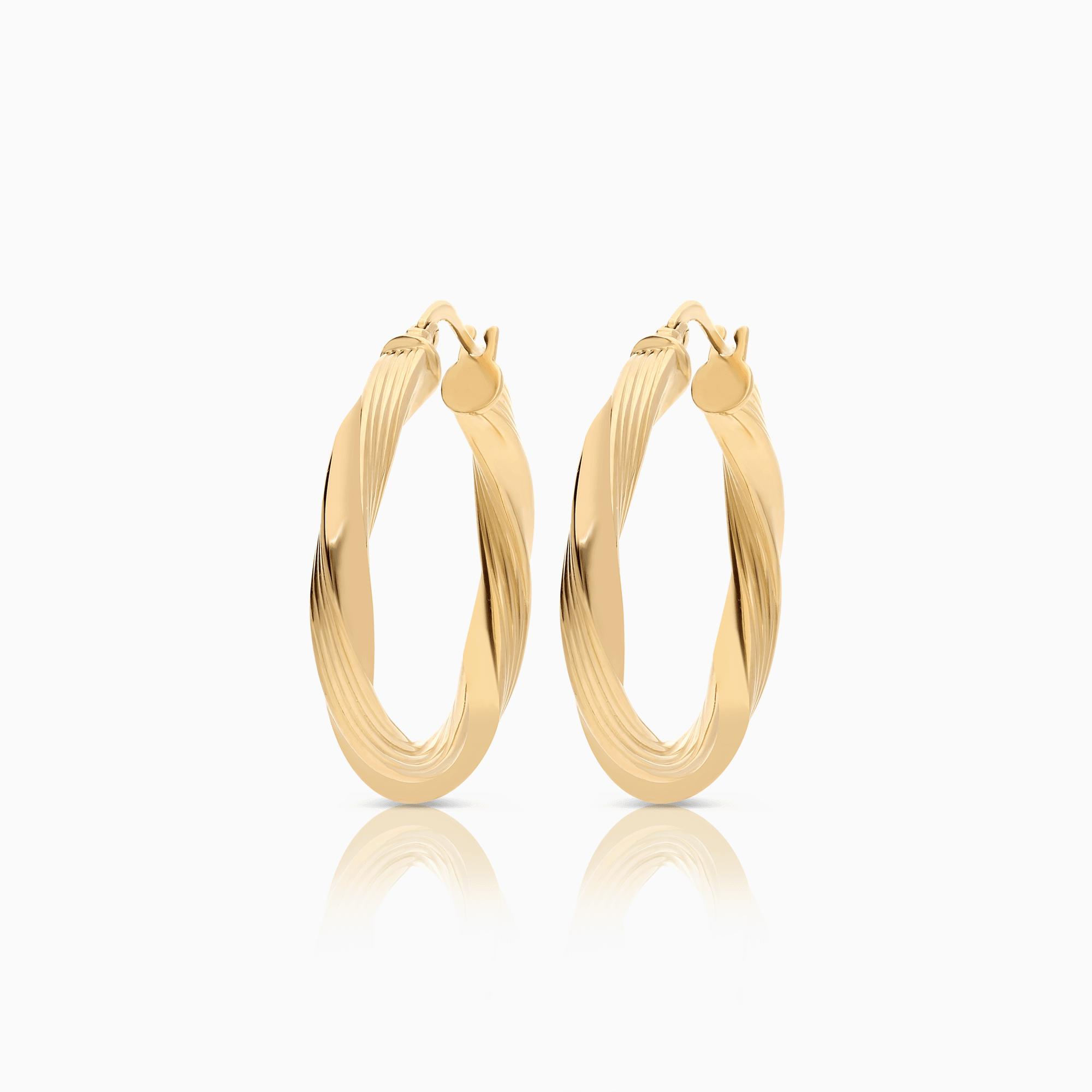 Gold hoop earrings 4.28g 18K gold