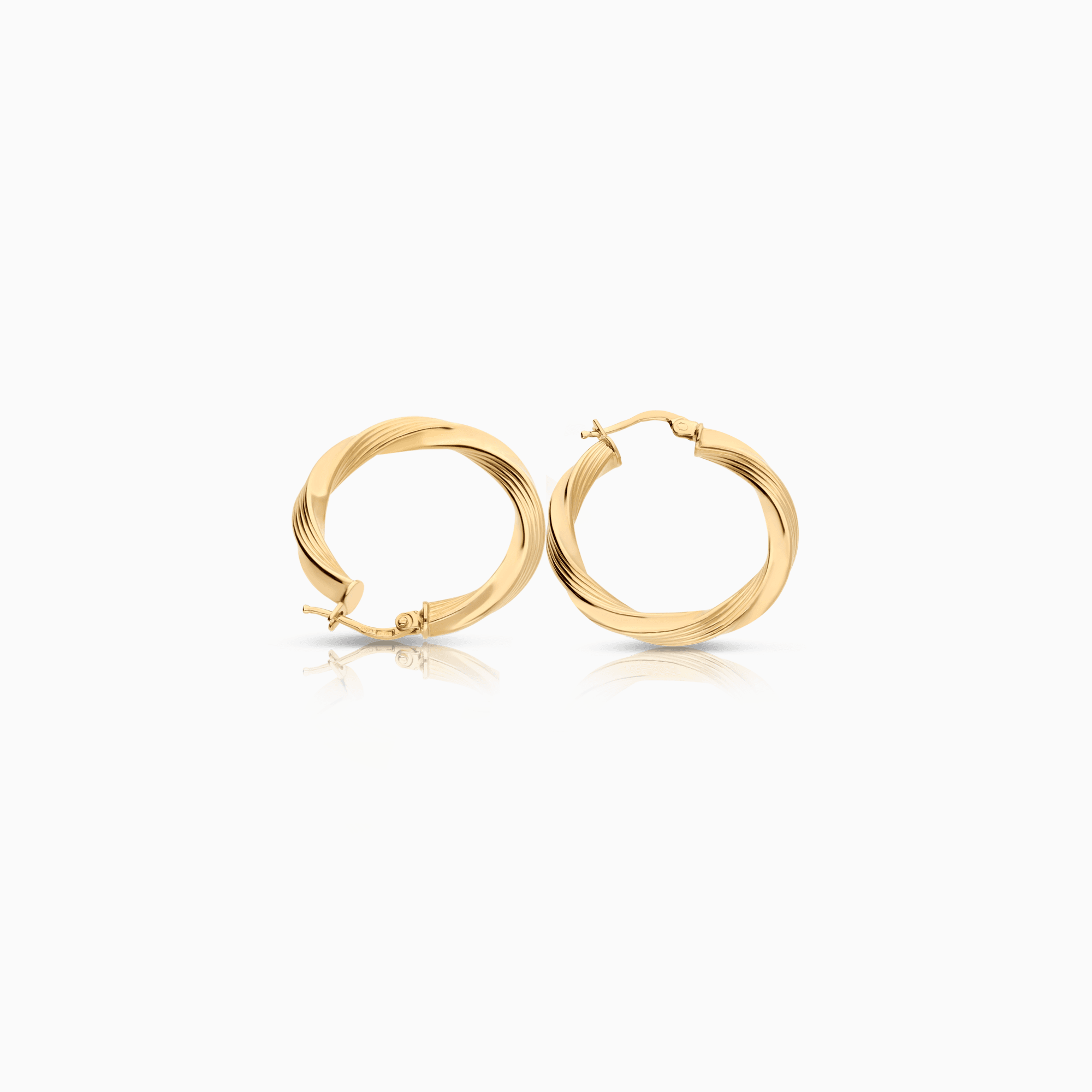 Gold hoop earrings 4.28g 18K gold