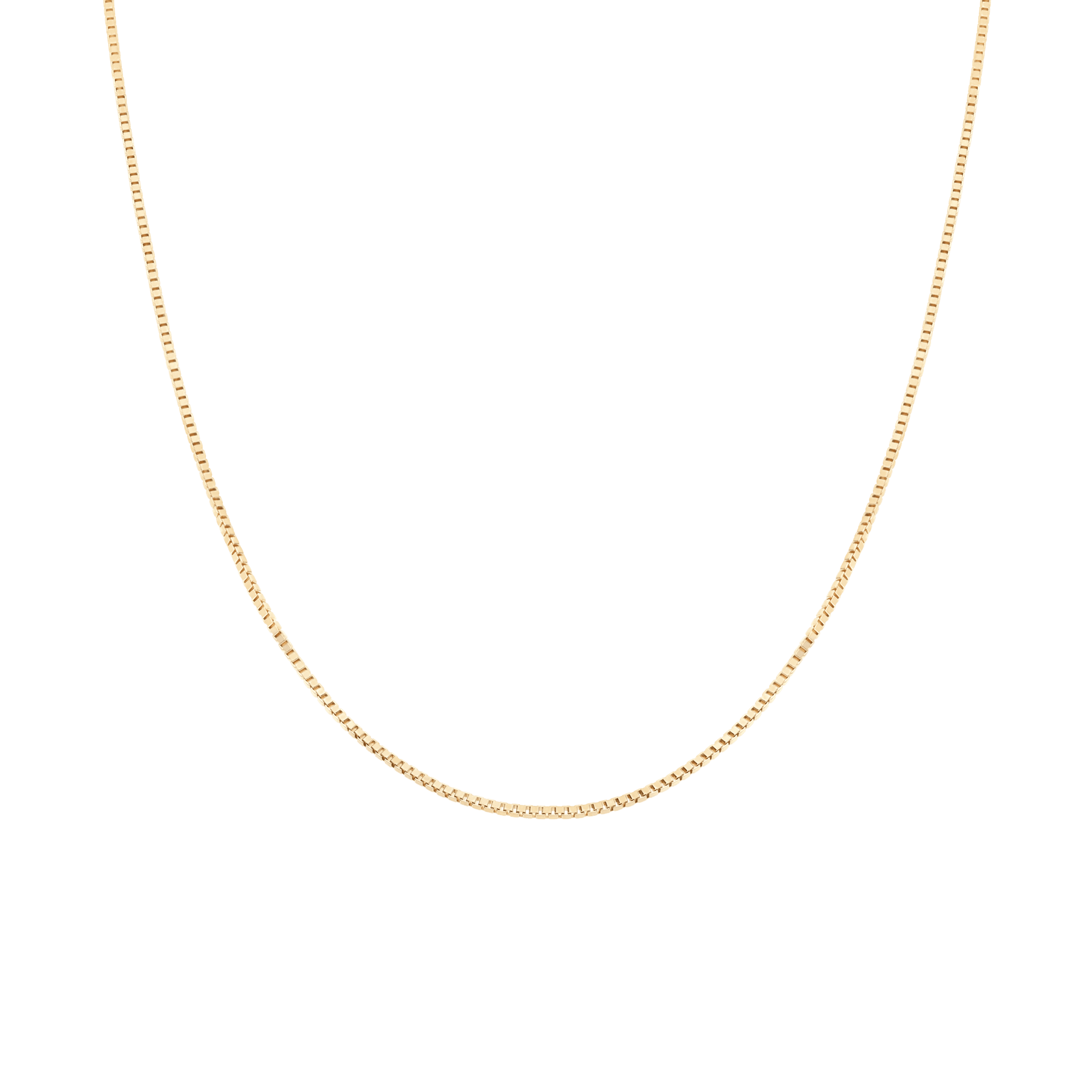 Box chain 42.5cm 18K gold