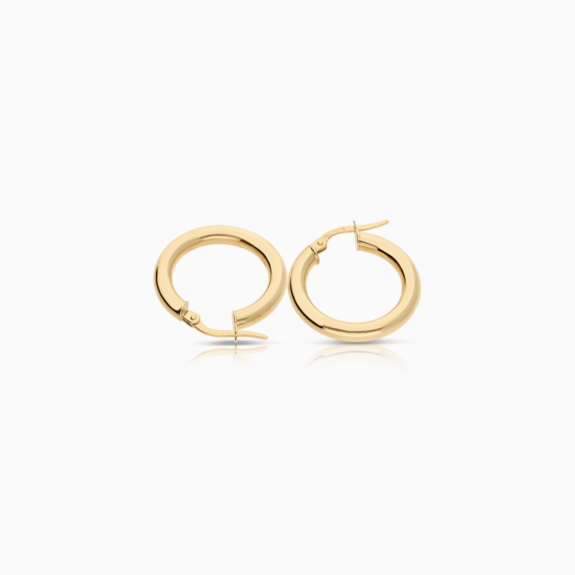Gold hoop earrings 2.14g 18K gold