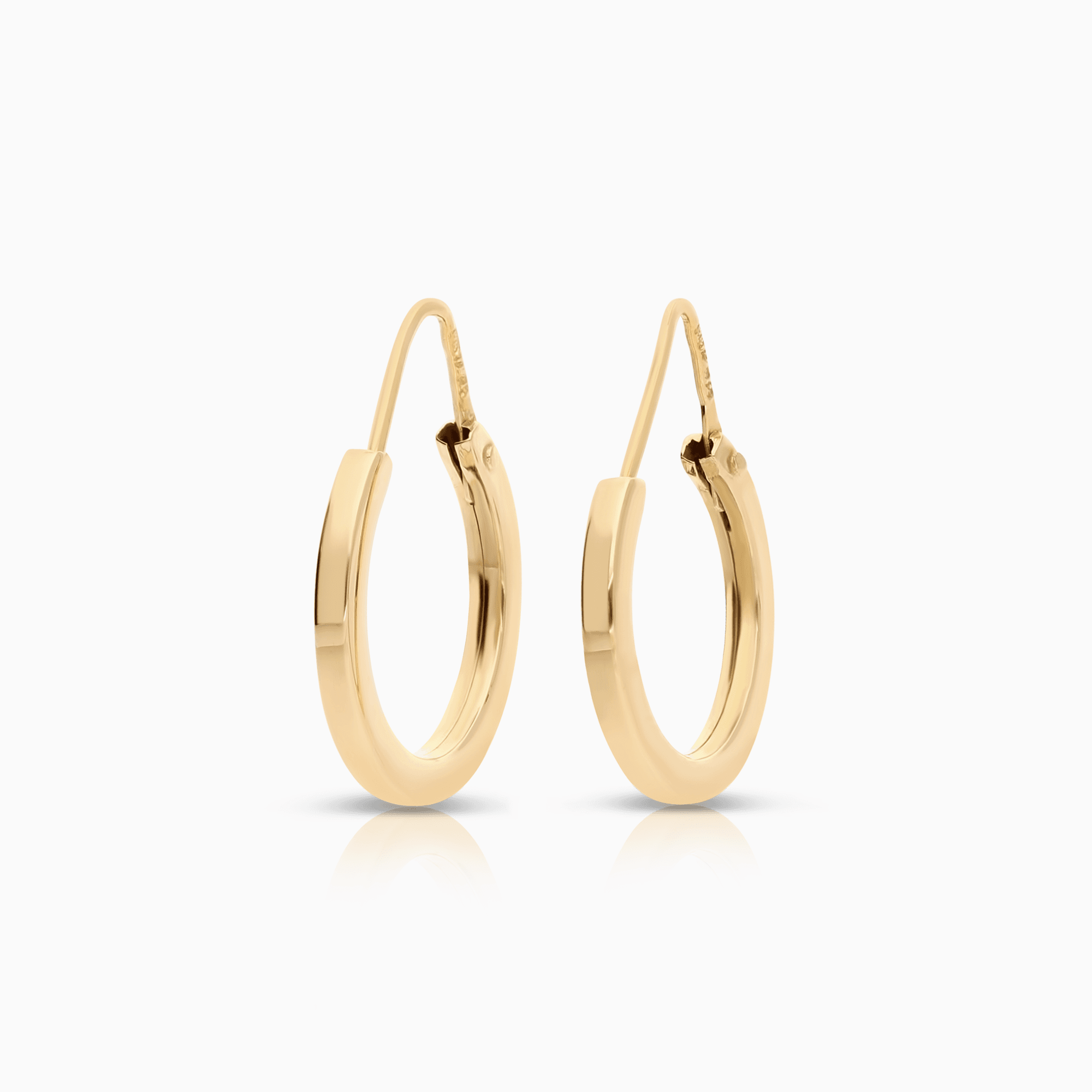 Gold hoop earrings 2.04g 18K gold