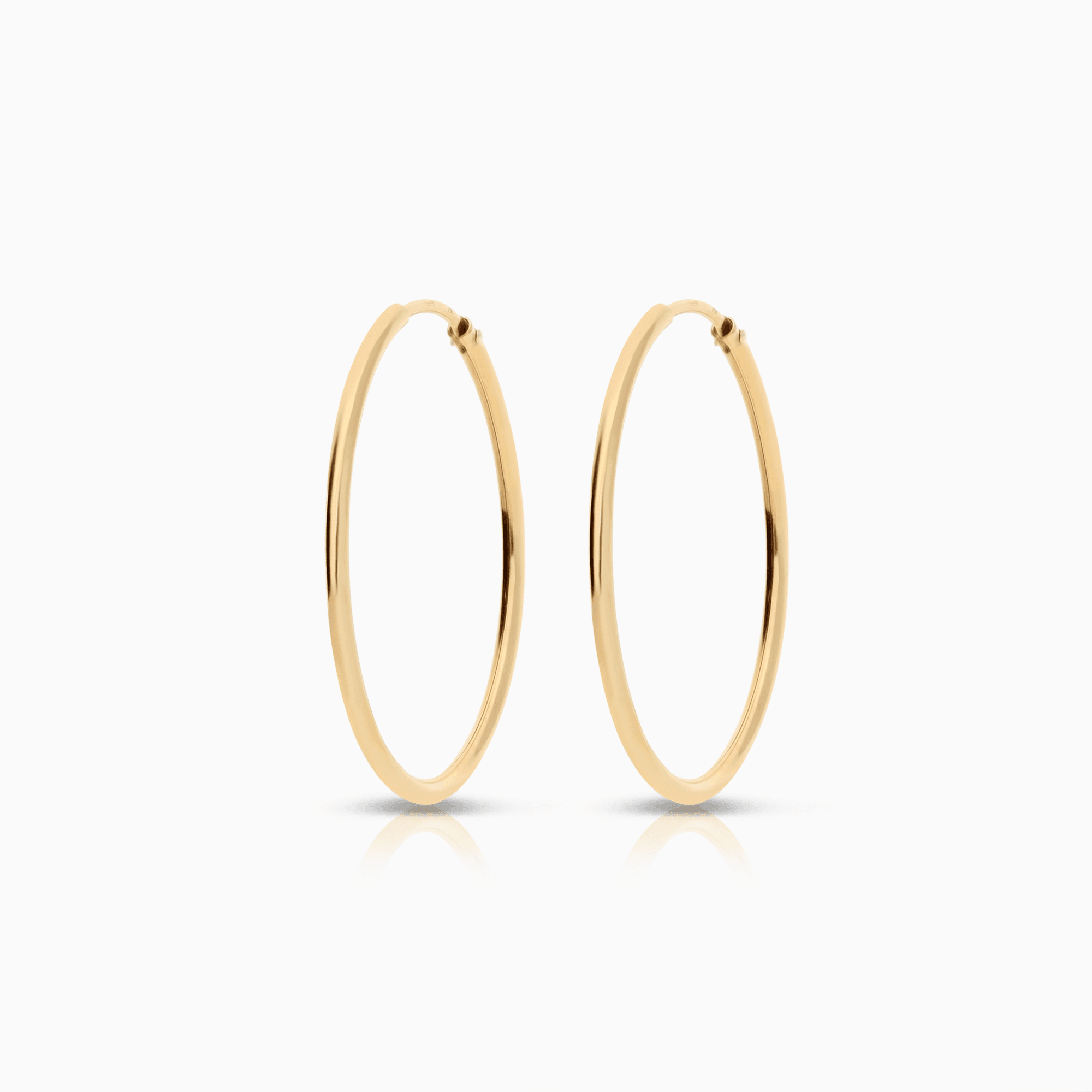 Gold hoop earrings 1.70g 18K gold