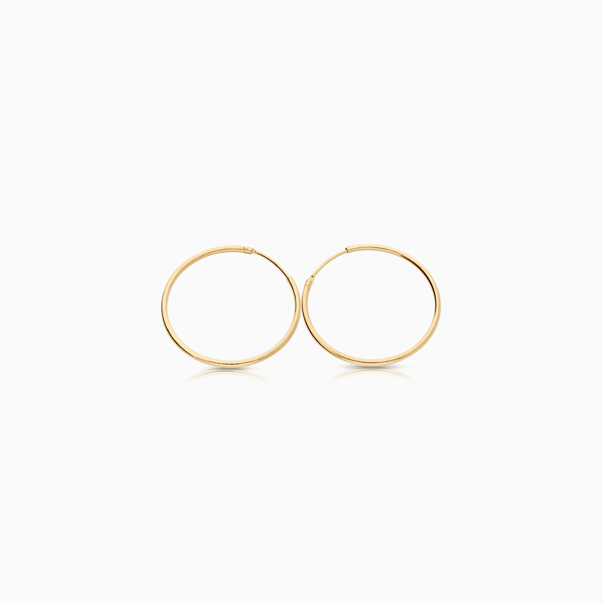 Gold hoop earrings 1.70g 18K gold