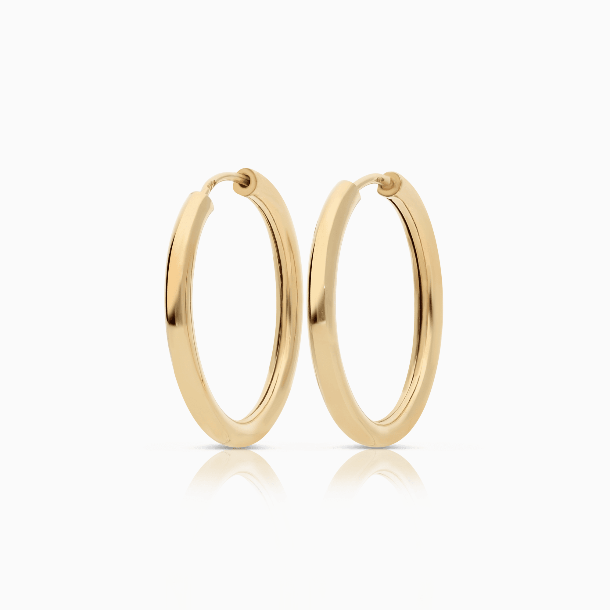 Gold hoop earrings 1.44g 18K gold